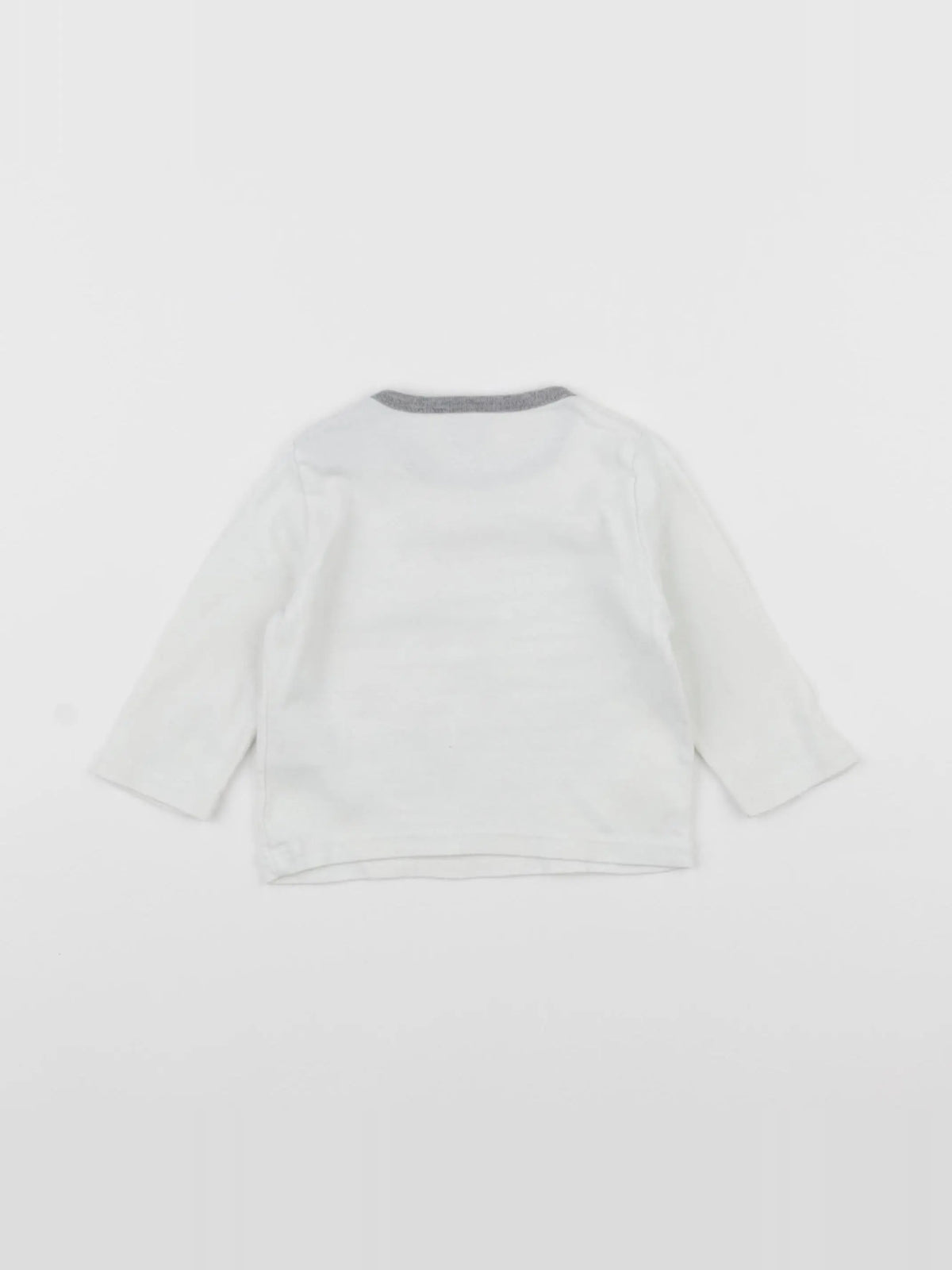 Petit Bateau - tee-shirt bleu - 6 mois