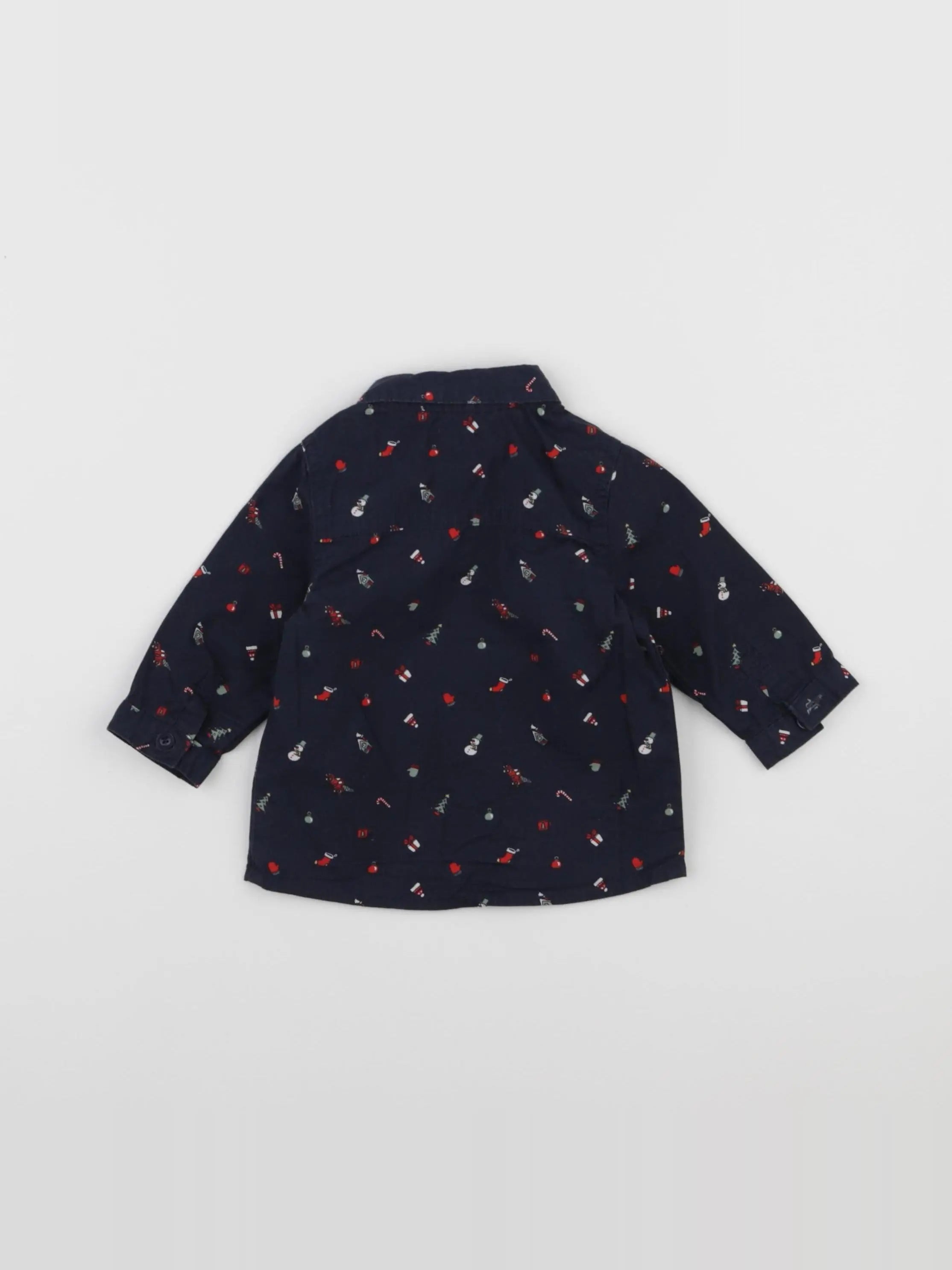 Vertbaudet - chemise bleu - 3 mois