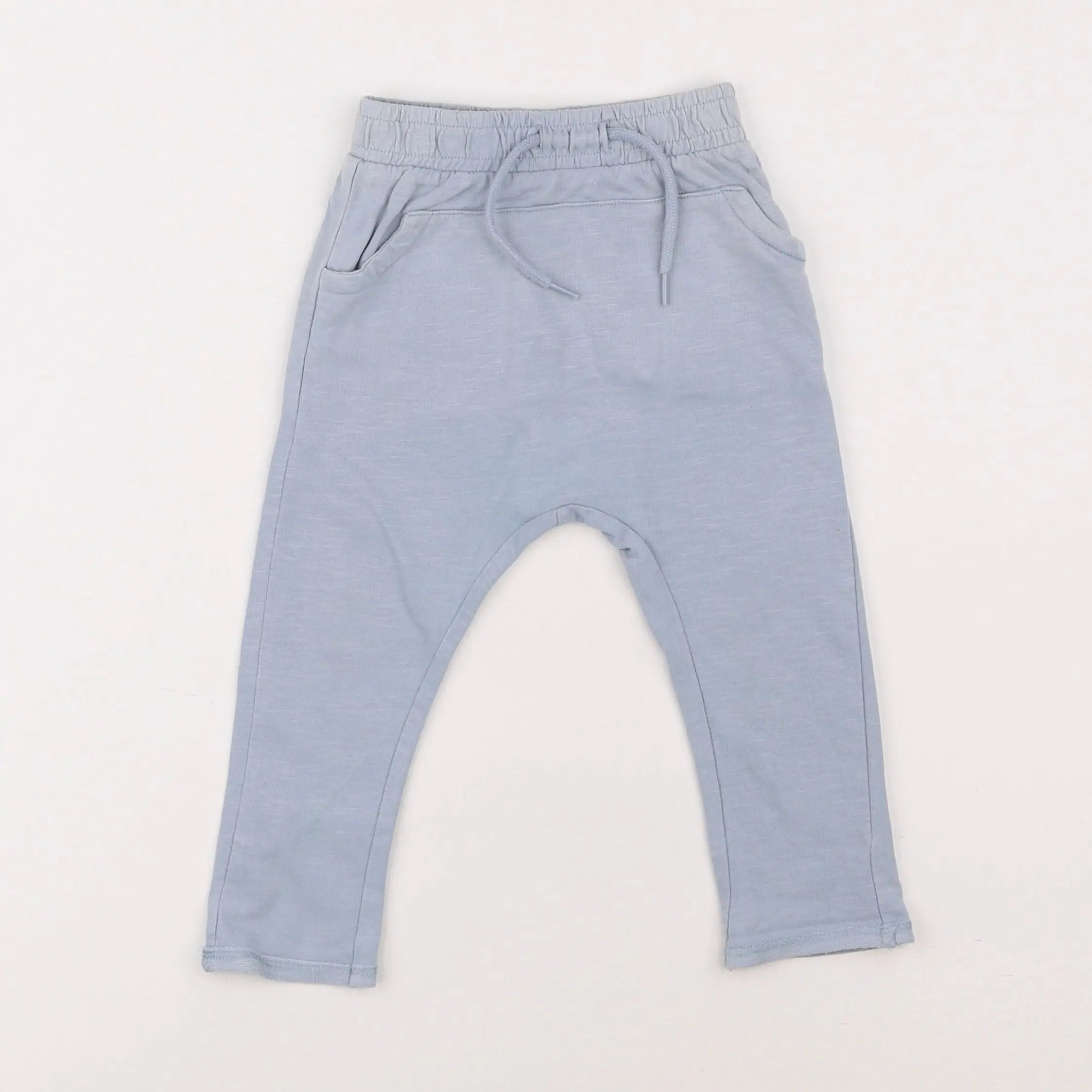 Vertbaudet - pantalon bleu - 12 mois