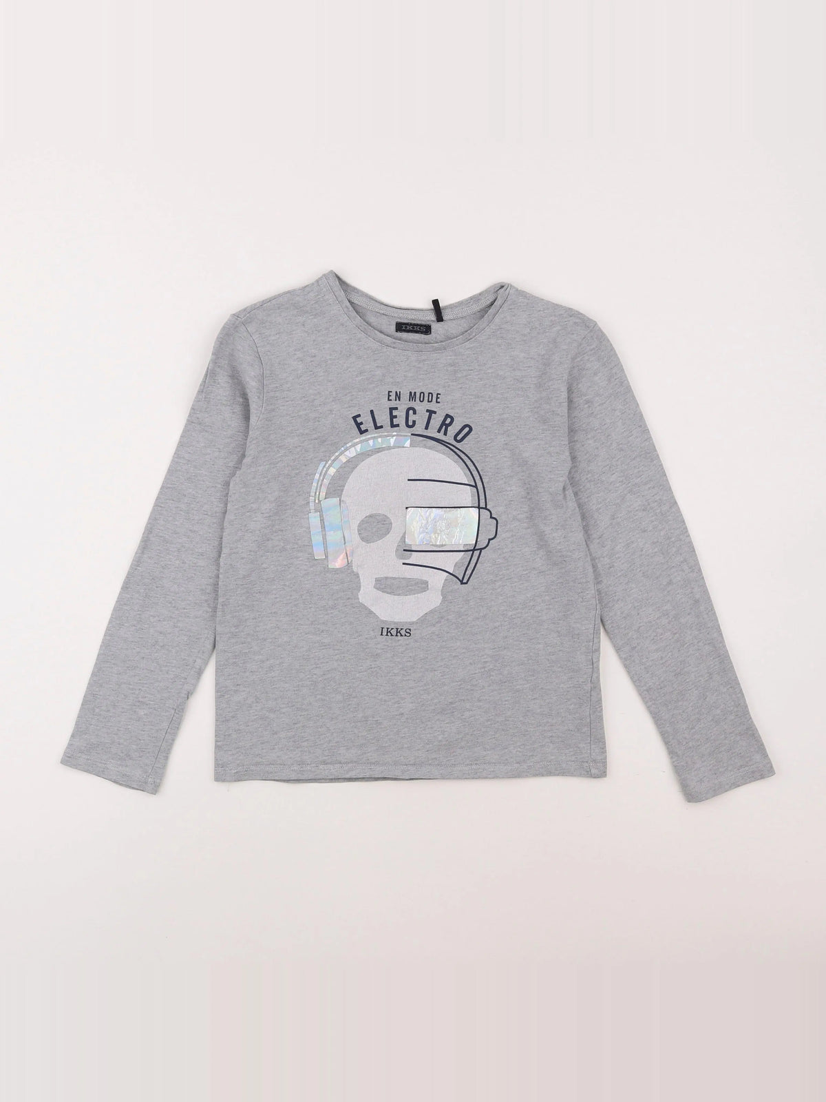IKKS - tee-shirt gris - 8 ans