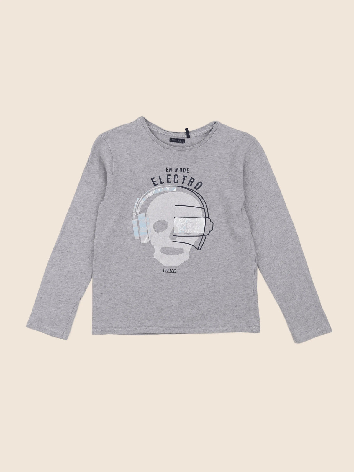 IKKS - tee-shirt gris - 8 ans