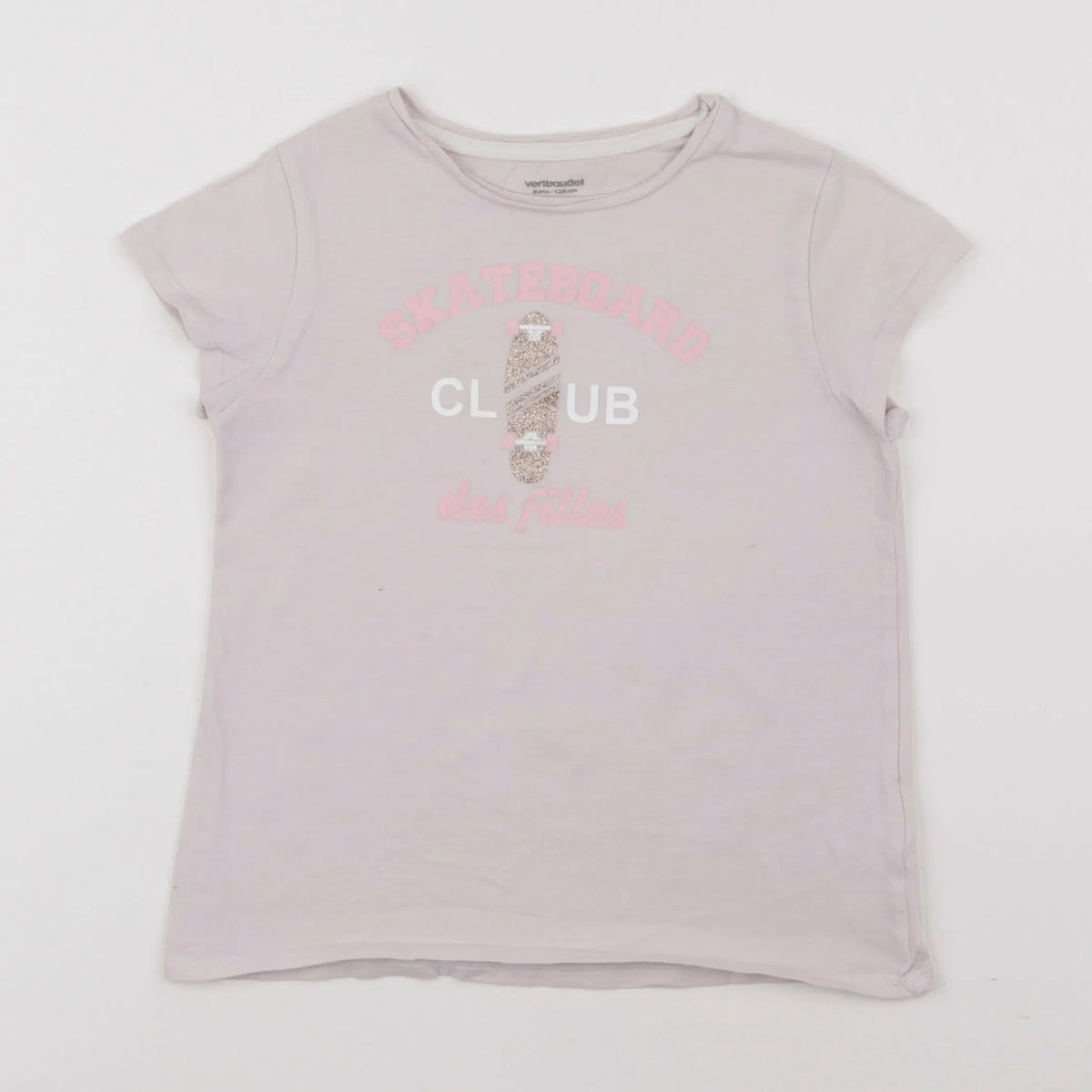 Vertbaudet - tee-shirt rose - 8 ans