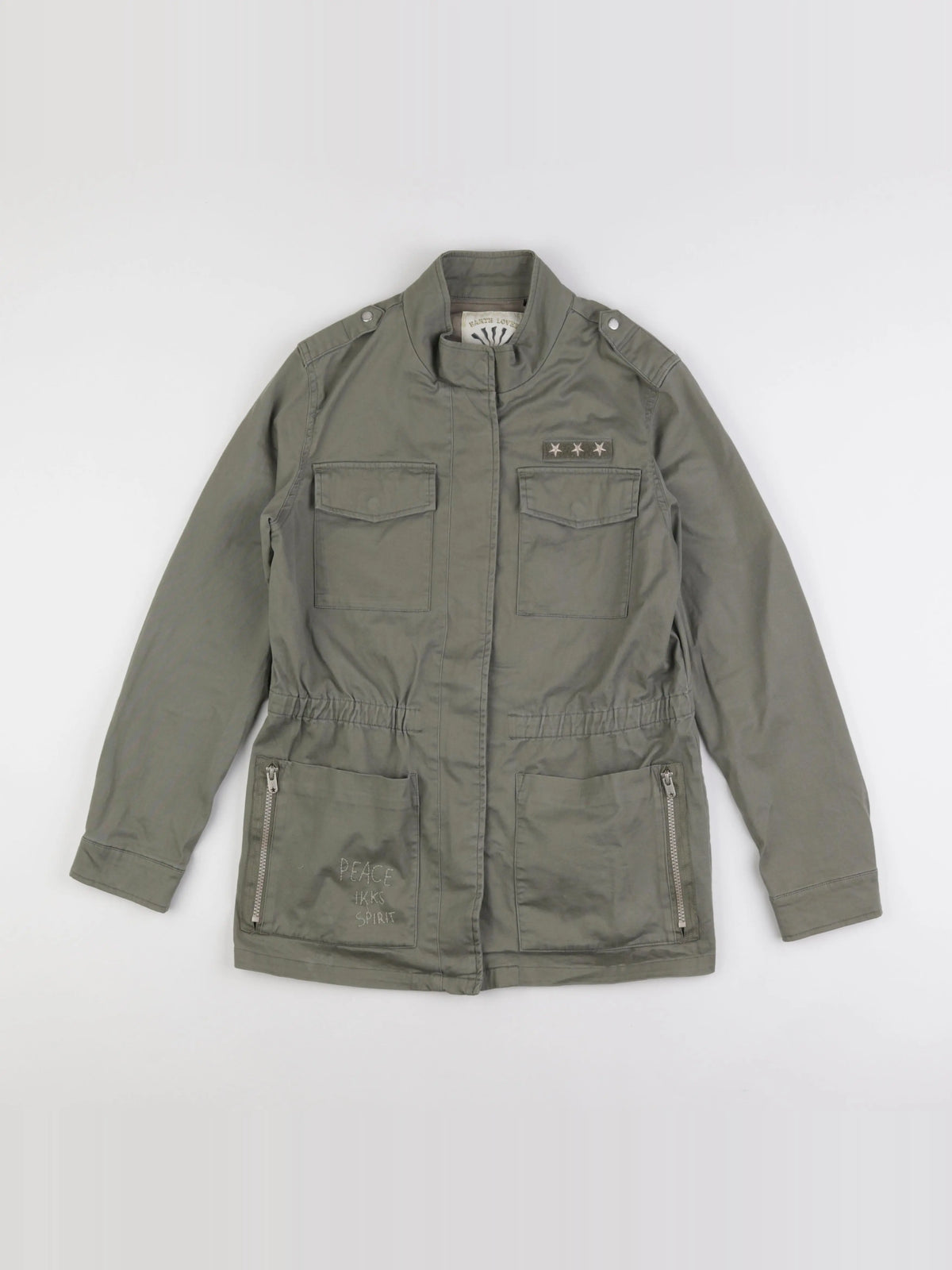 IKKS - veste imprimé au dos vert - 14 ans