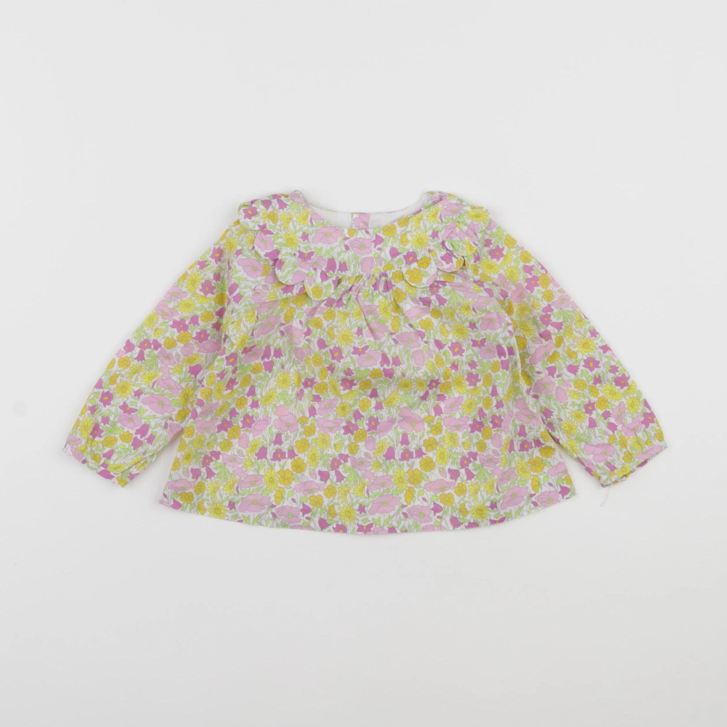 Jacadi - blouse liberty multicolore - 12 mois