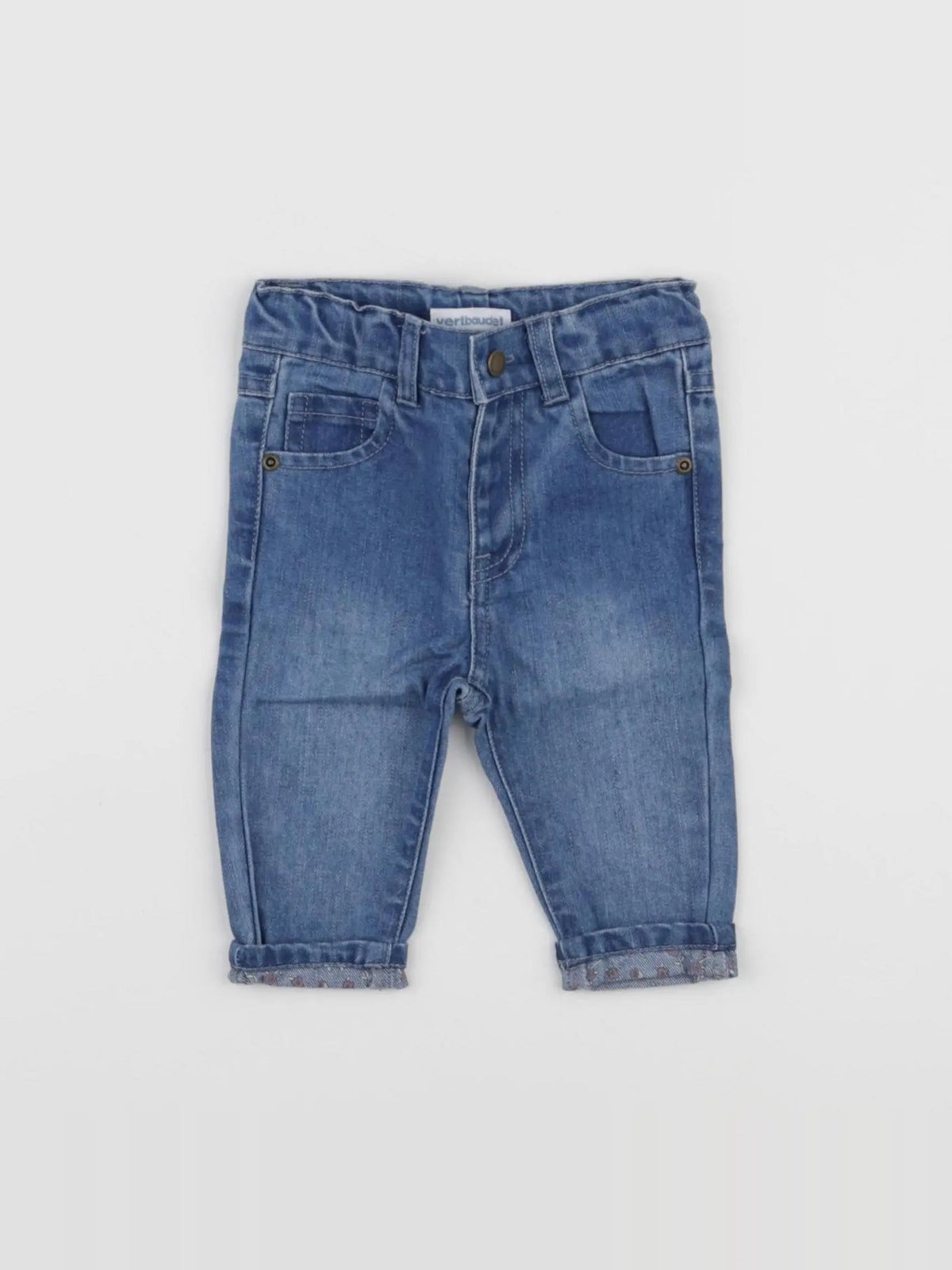 Vertbaudet - jean bleu - 3 mois