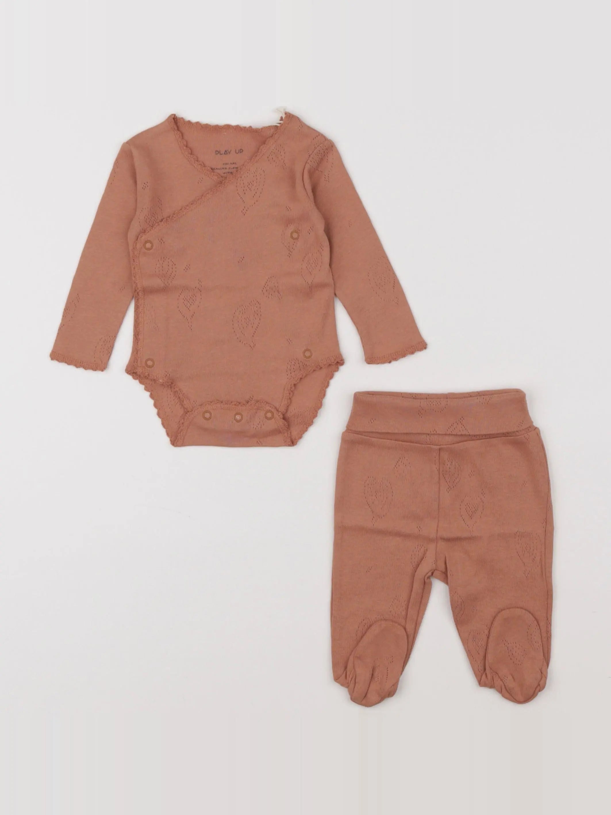 Ensemble body/legging orange