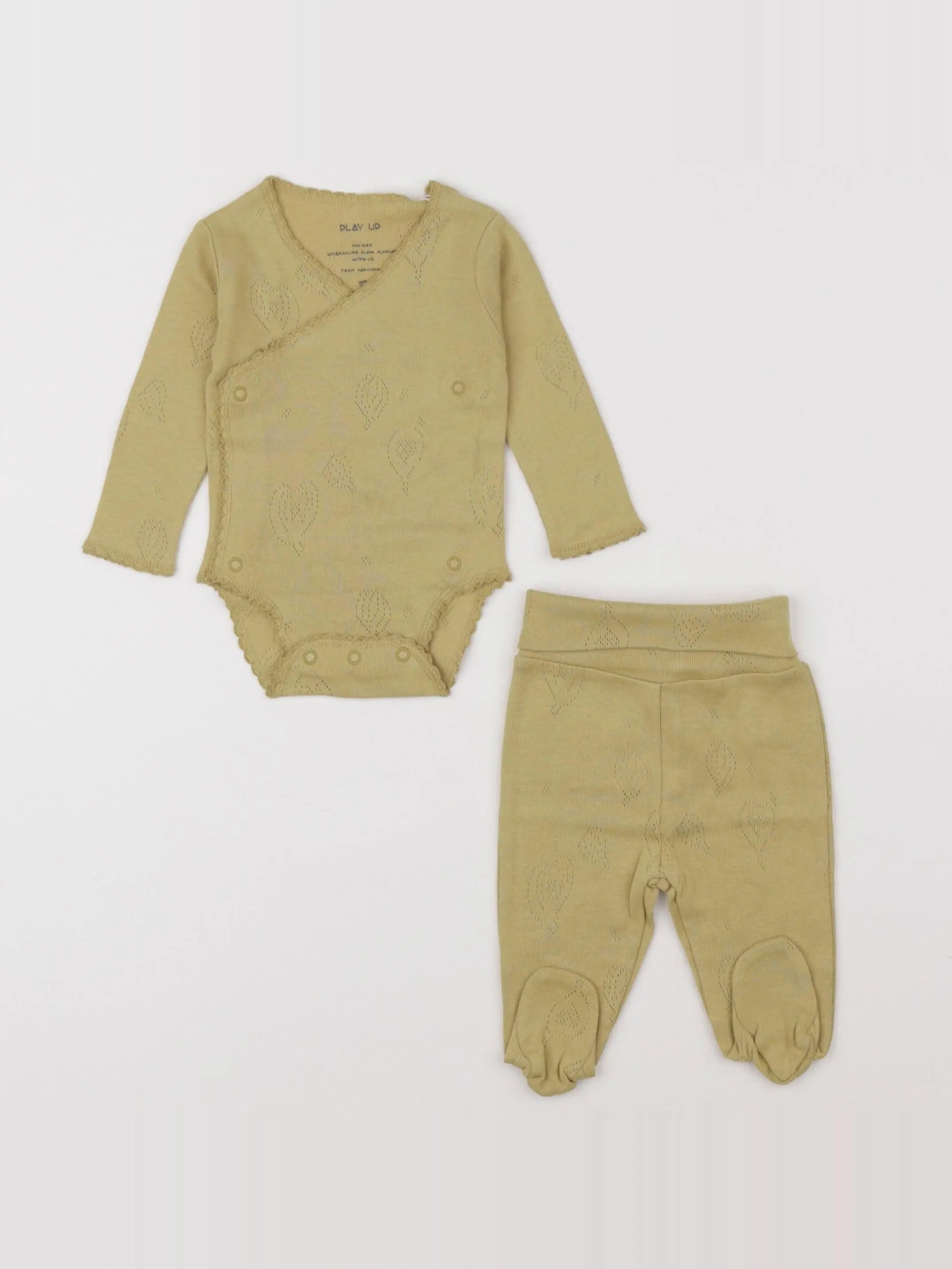 Ensemble body/legging jaune