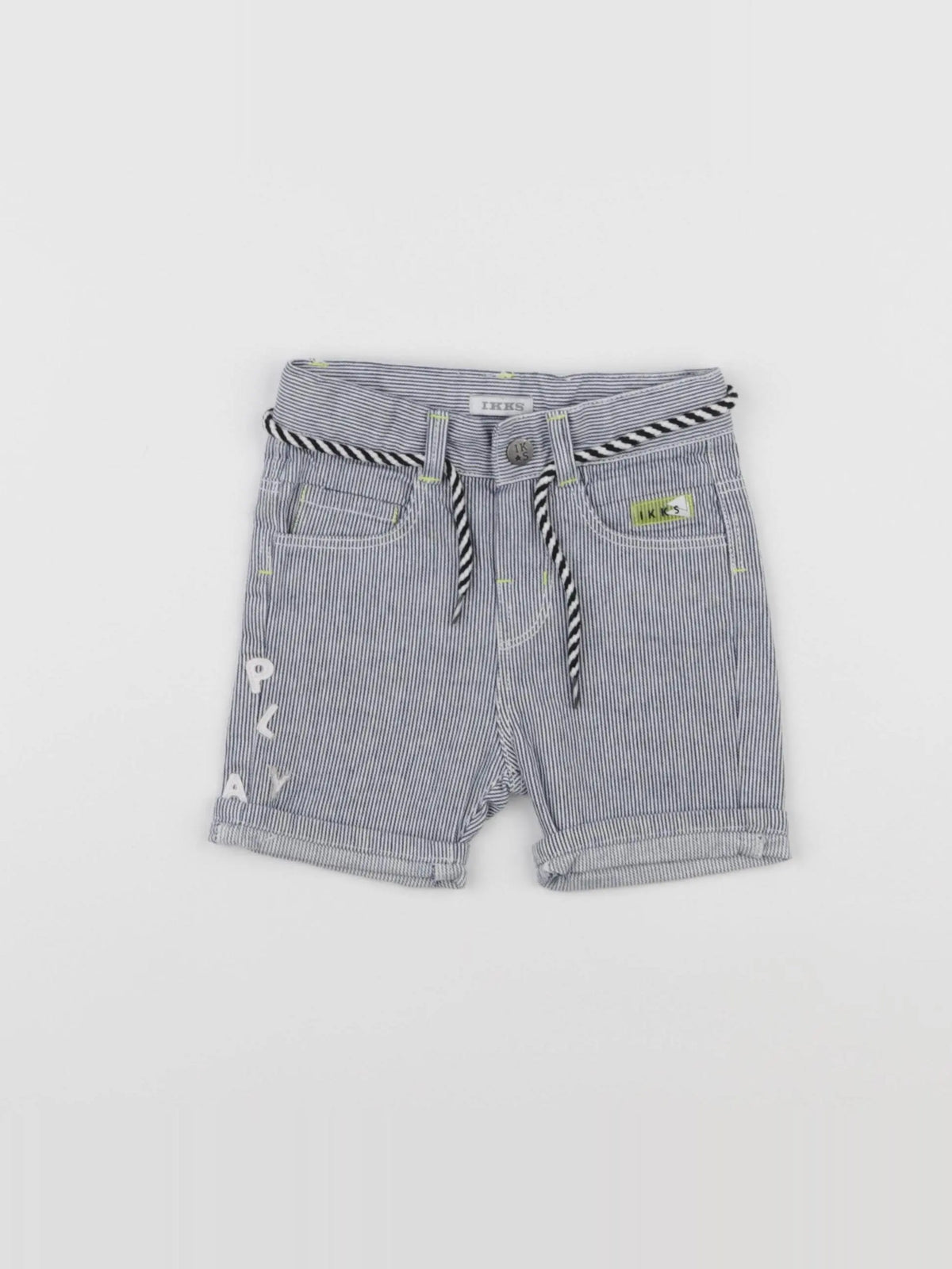 IKKS - short blanc, bleu - 12 mois