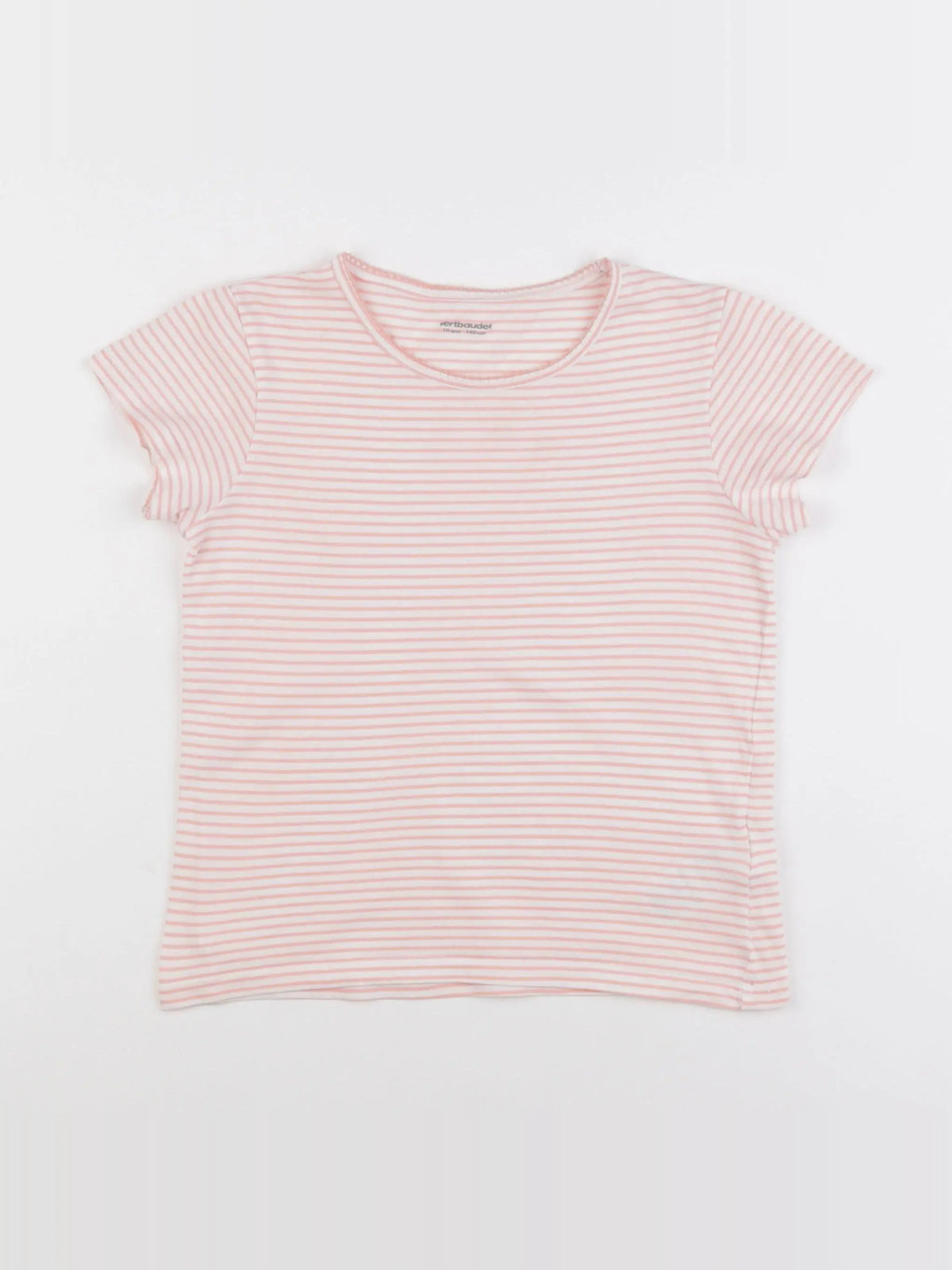 Vertbaudet - maillot de corps blanc, rose - 10 ans
