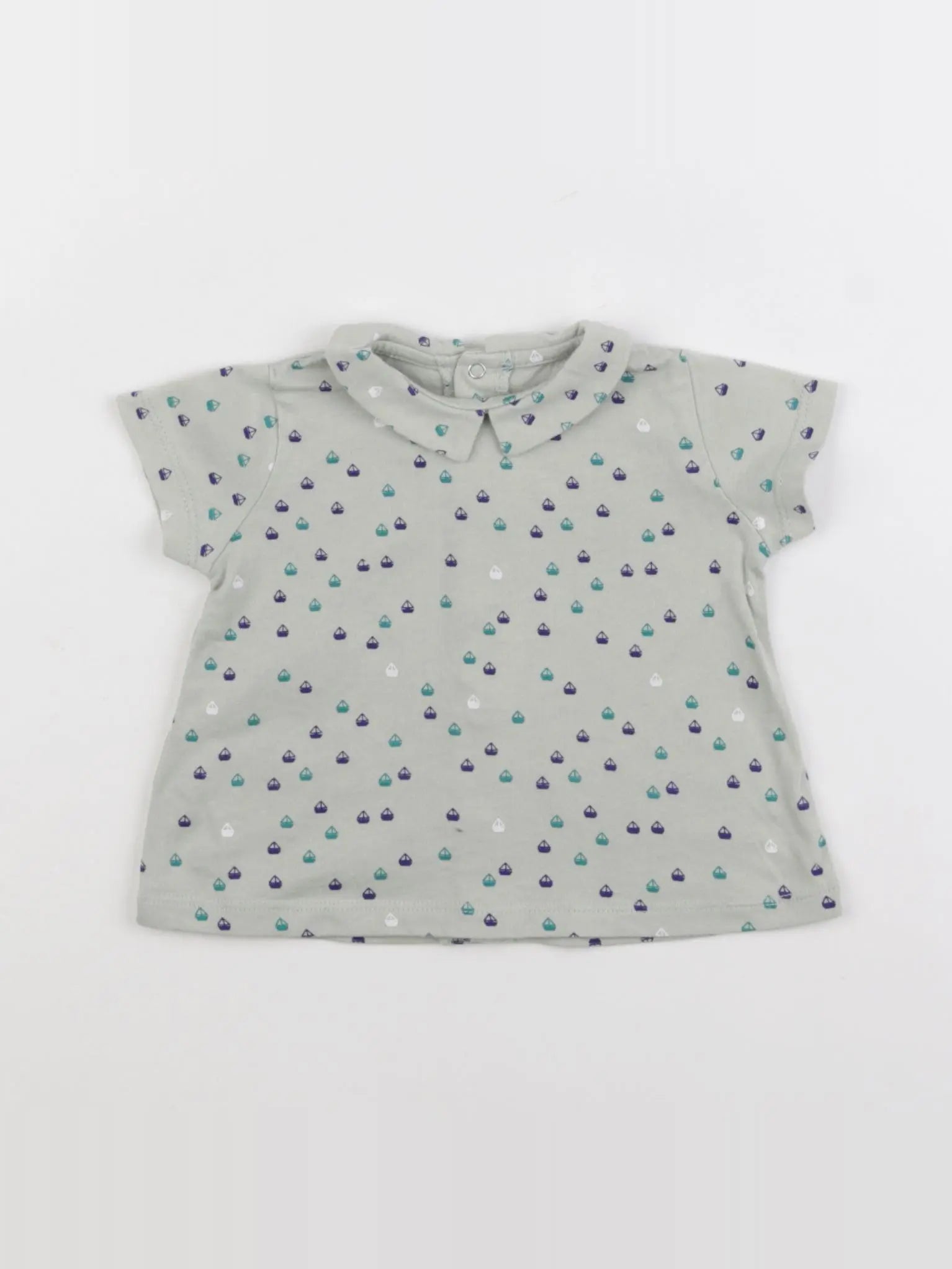 Boutchou - polo vert - 3 mois