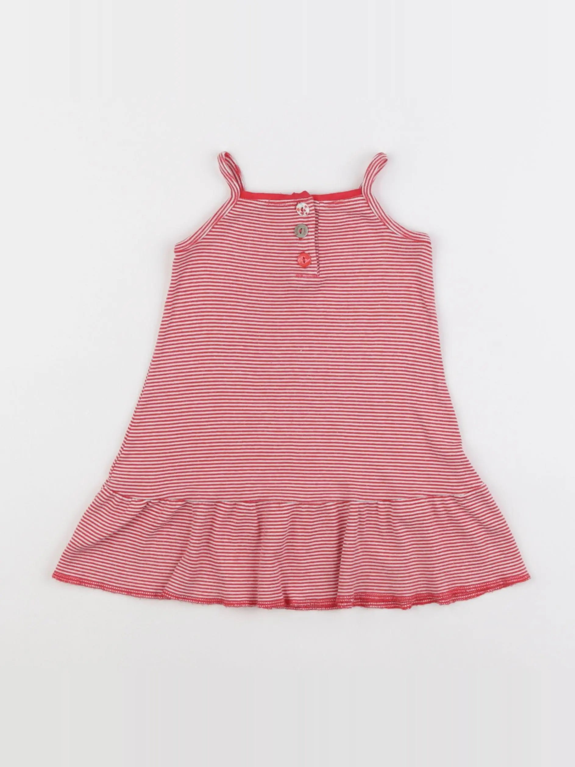 Petit Bateau - robe rouge - 12 mois