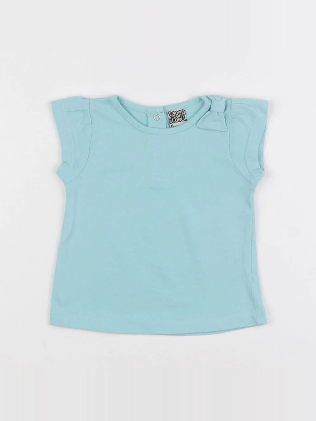 Tape à l'oeil - tee-shirt bleu - 6 mois