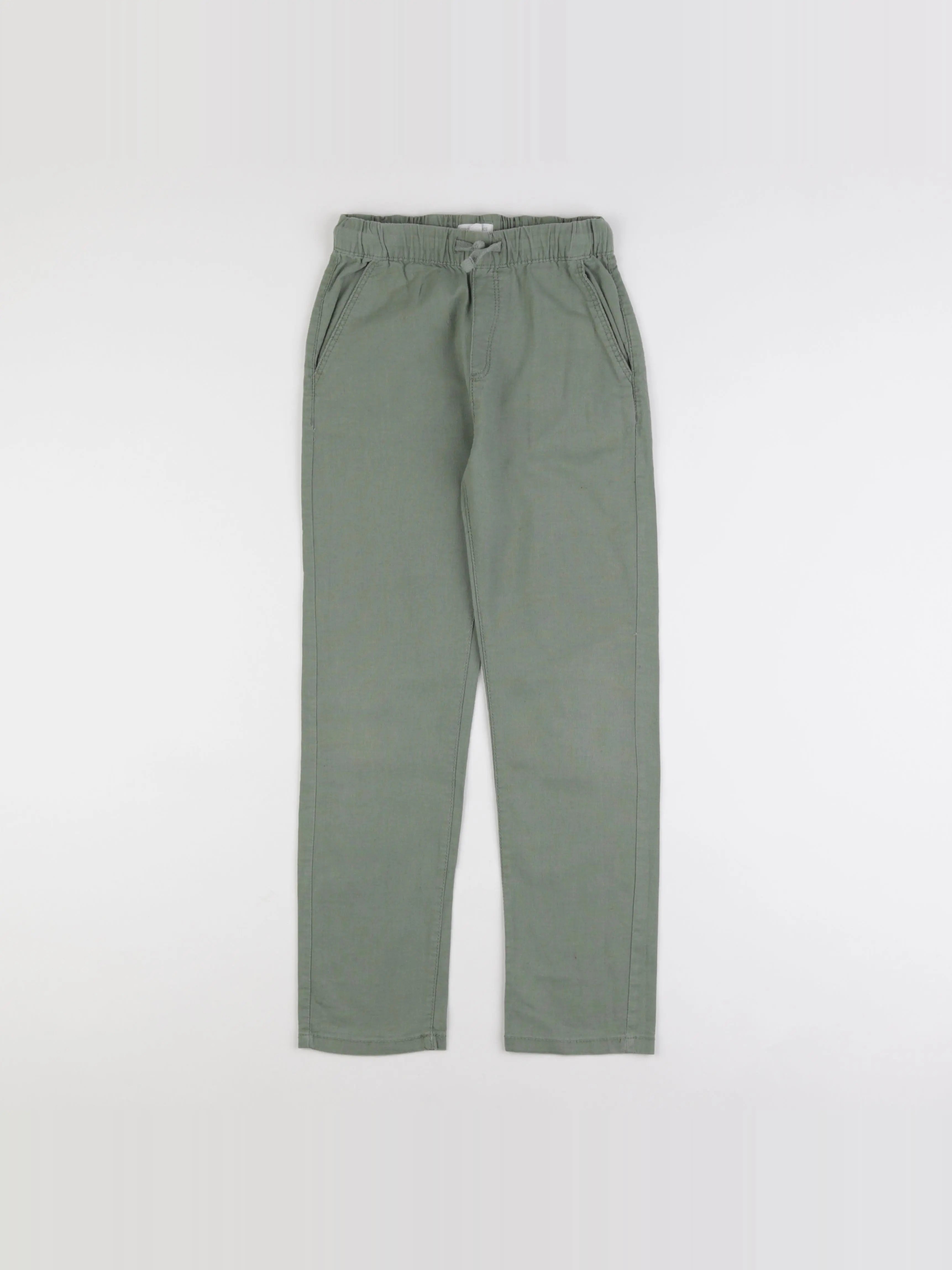 Vertbaudet - pantalon vert - 9 ans