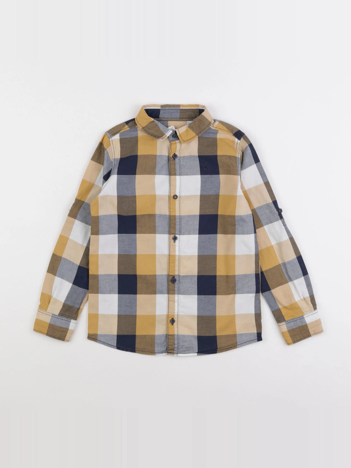 Okaidi - chemise jaune, bleu - 6 ans