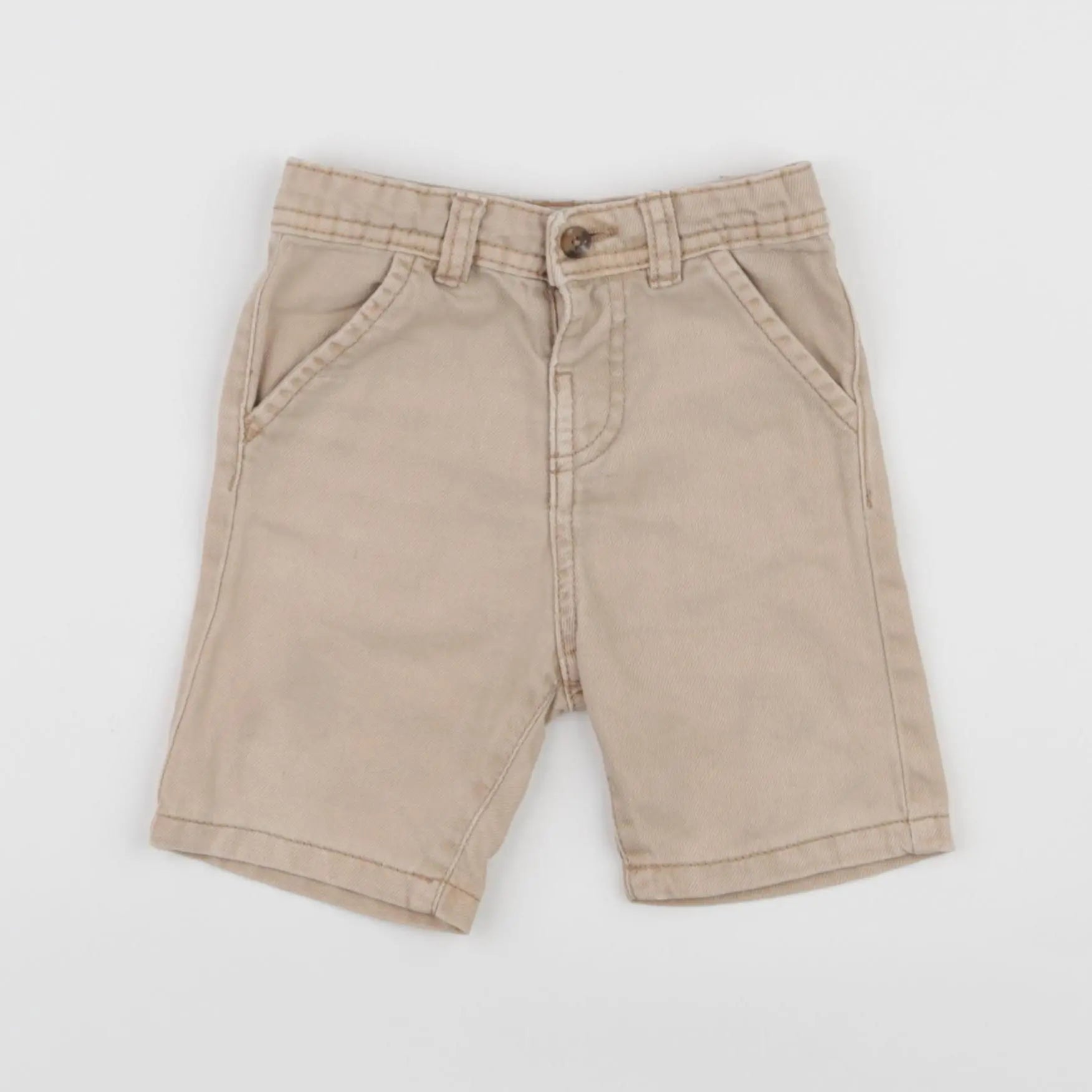 Vertbaudet - short beige - 12 mois