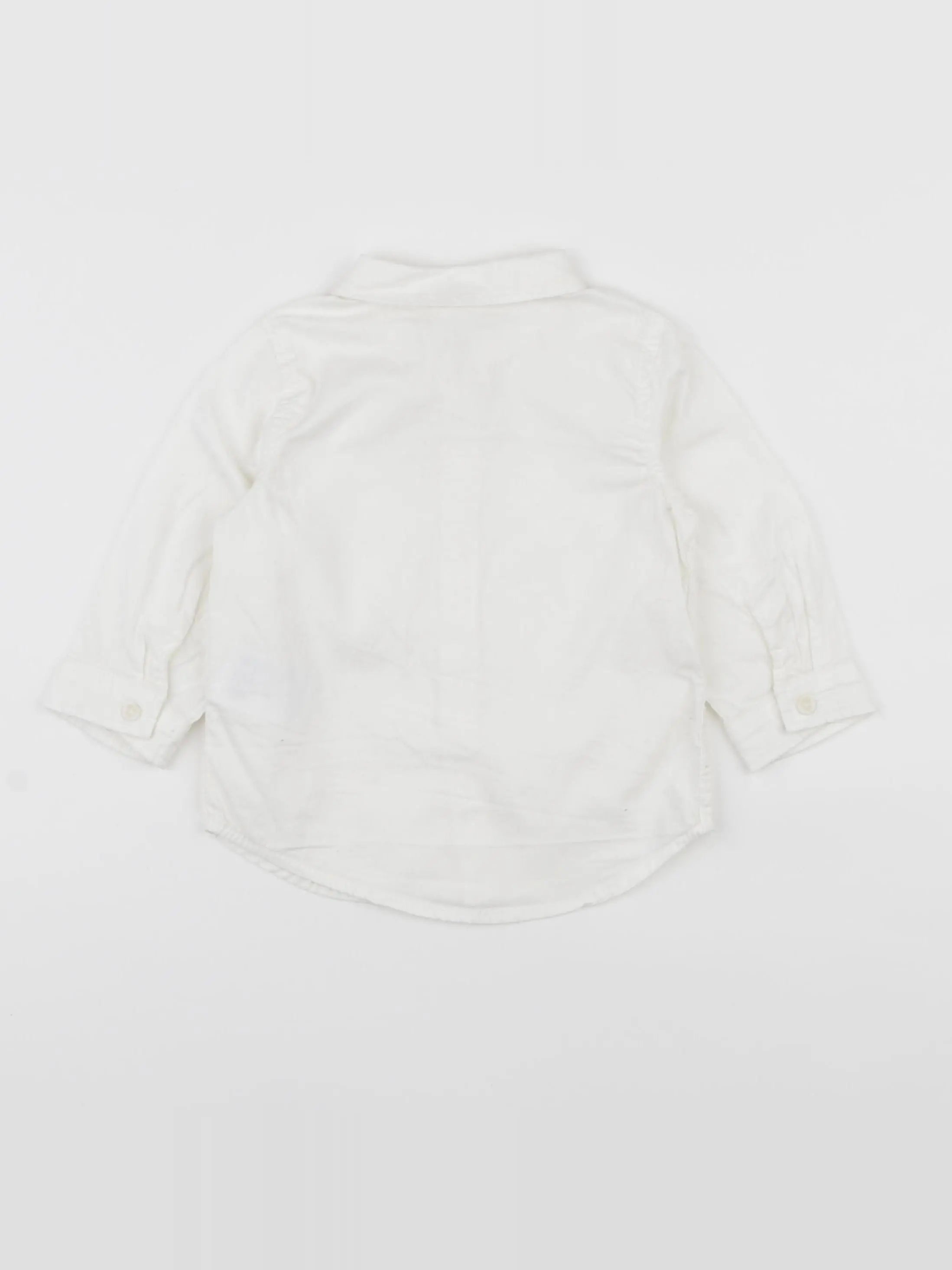 H&M - chemise blanc - 6/9 mois