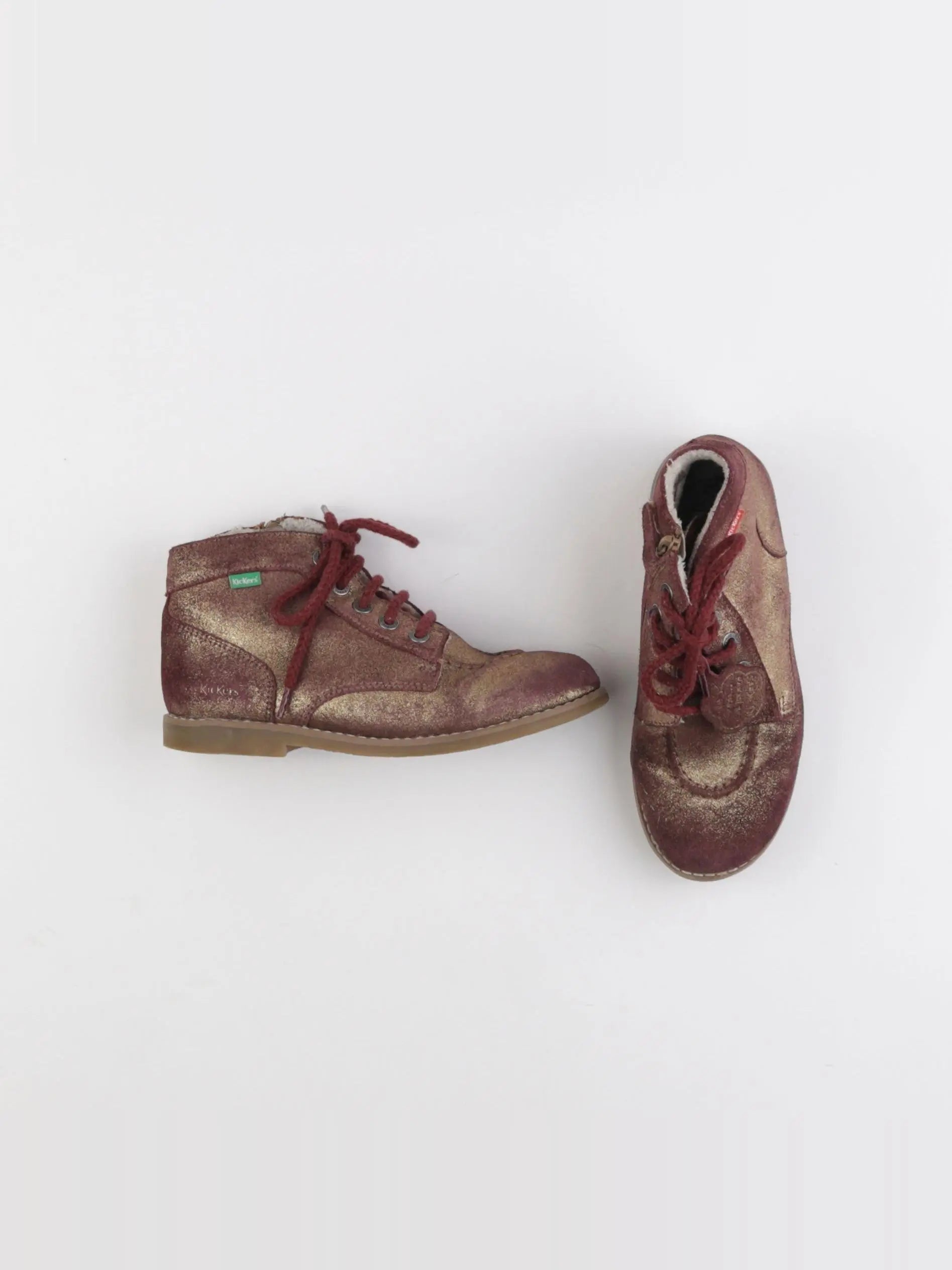 Kickers - boots rouge, or - pointure 