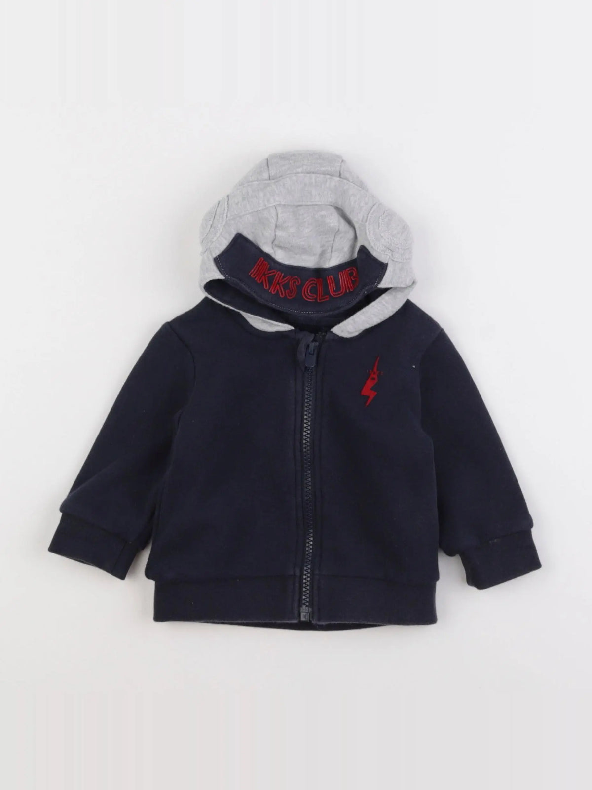 IKKS - sweat bleu - 6 mois
