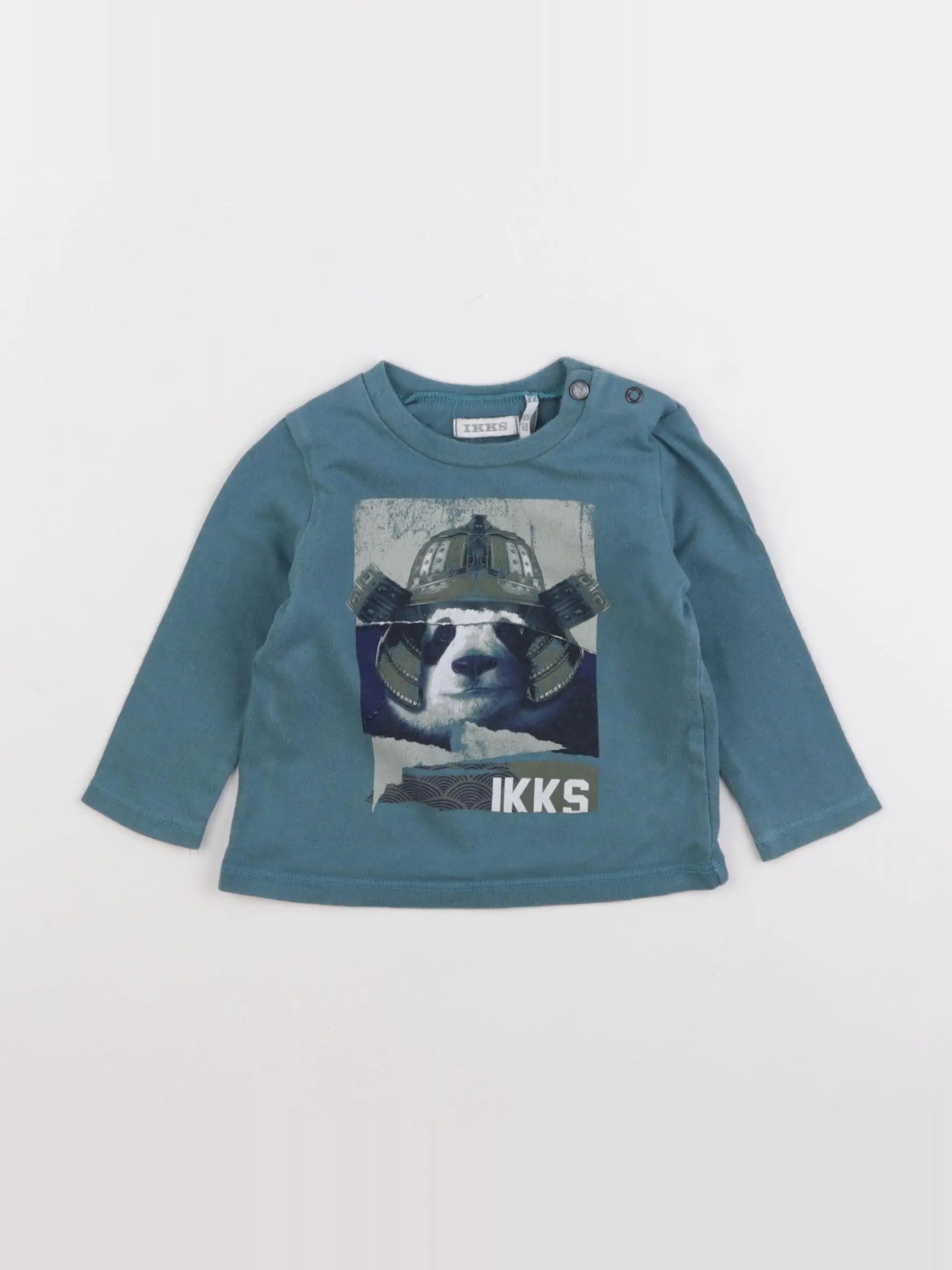 IKKS - tee-shirt bleu - 6 mois