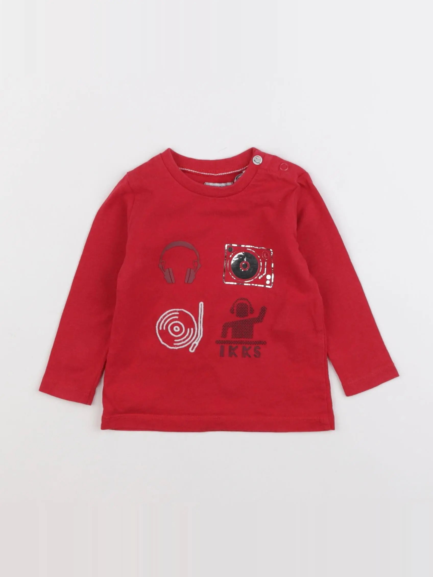 IKKS - tee-shirt rouge - 6 mois