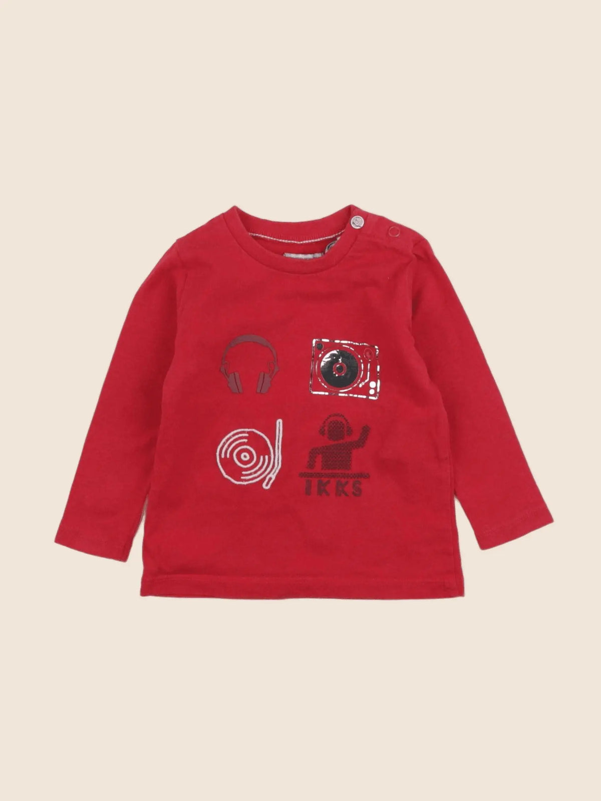 IKKS - tee-shirt rouge - 6 mois