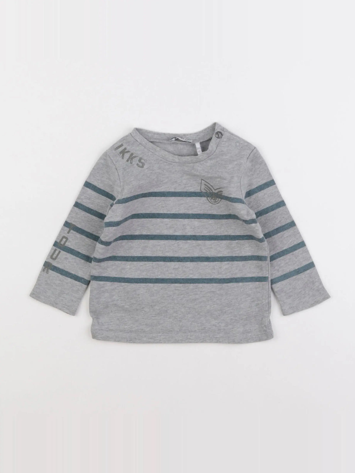 IKKS - tee-shirt gris - 6 mois