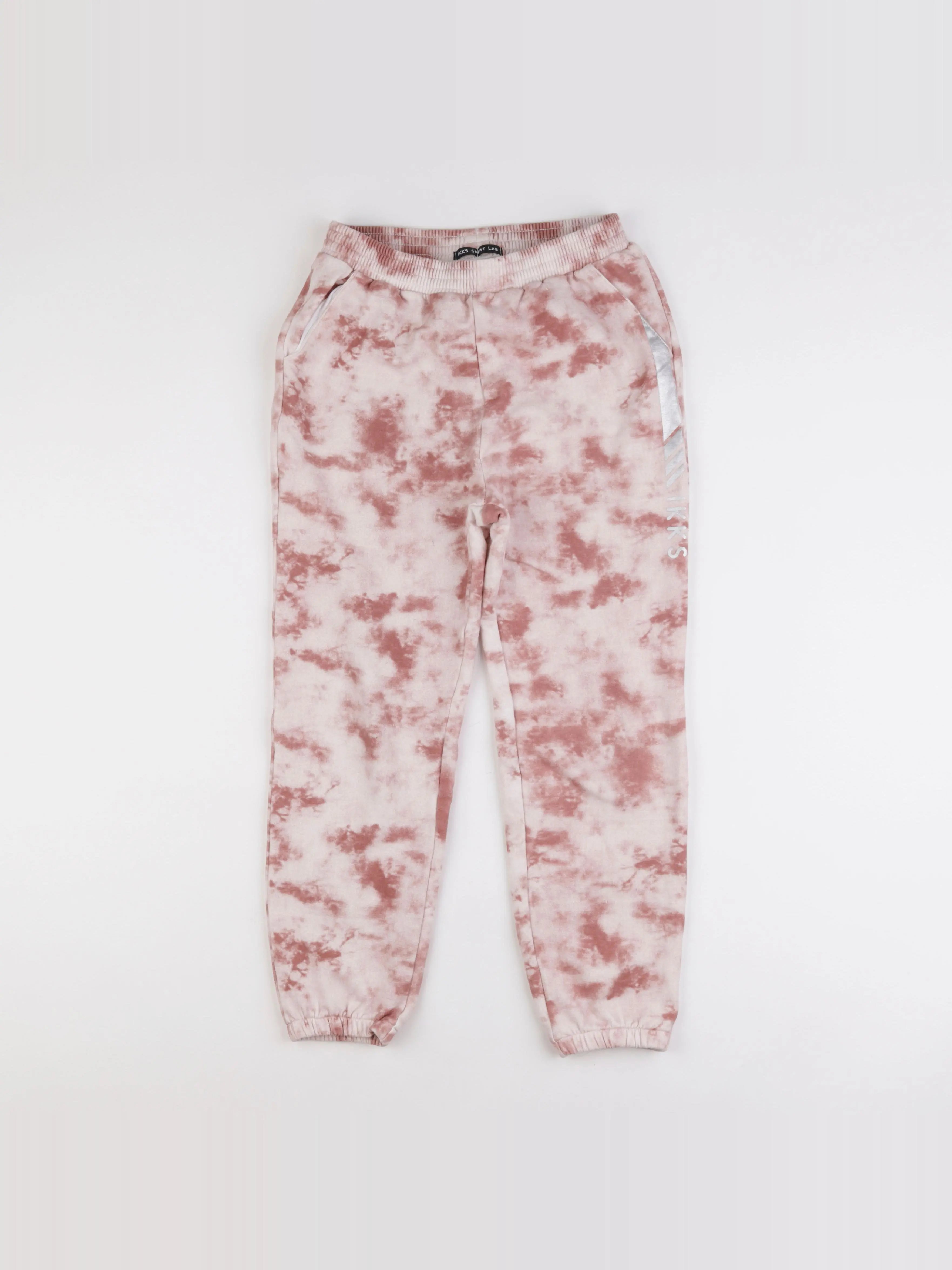 IKKS - jogging blanc, rose - 14 ans
