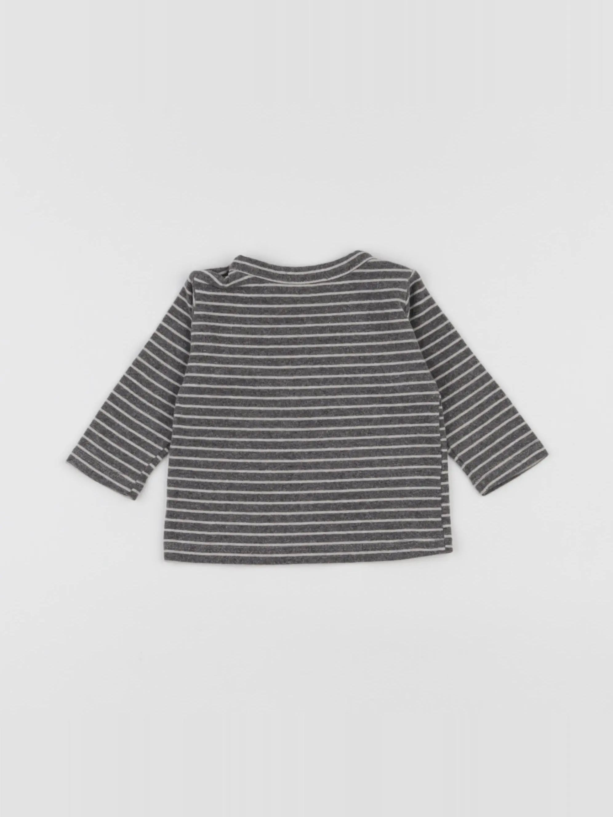 1+ In the family - tee-shirt gris - 3 mois