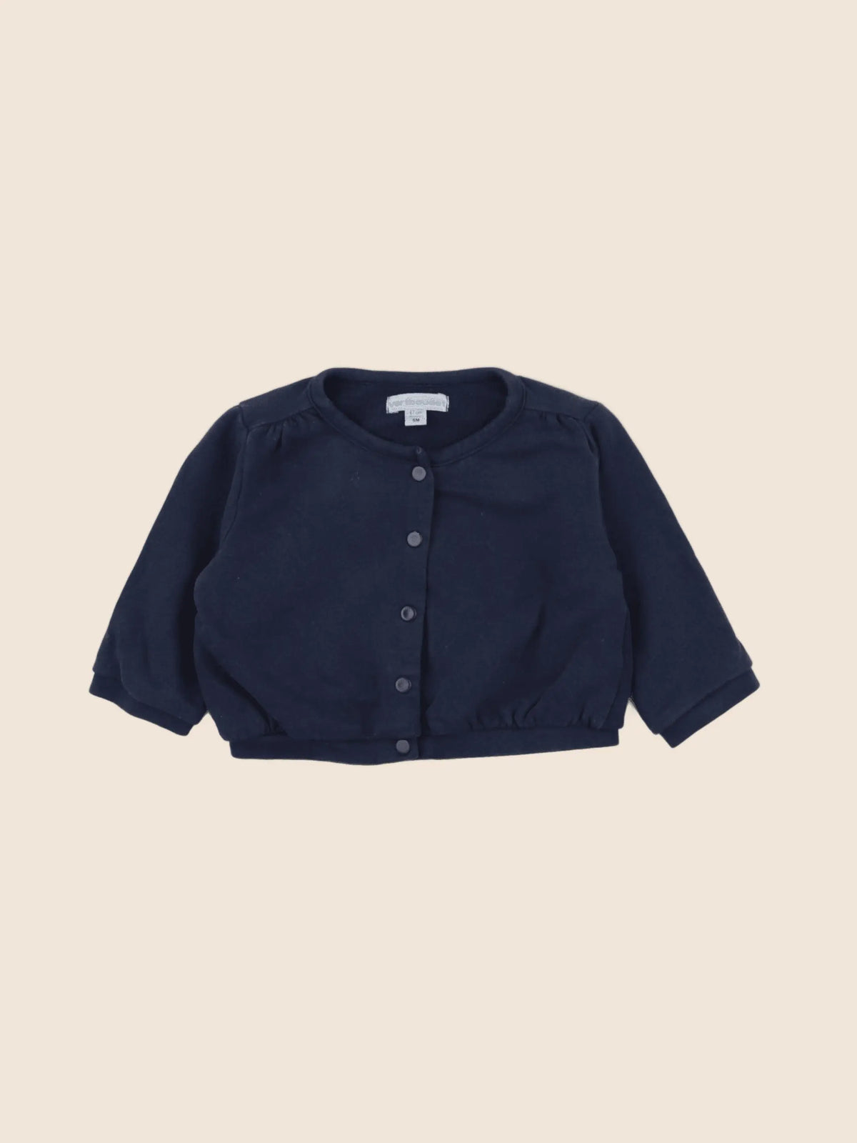 Vertbaudet - sweat bleu - 6 mois