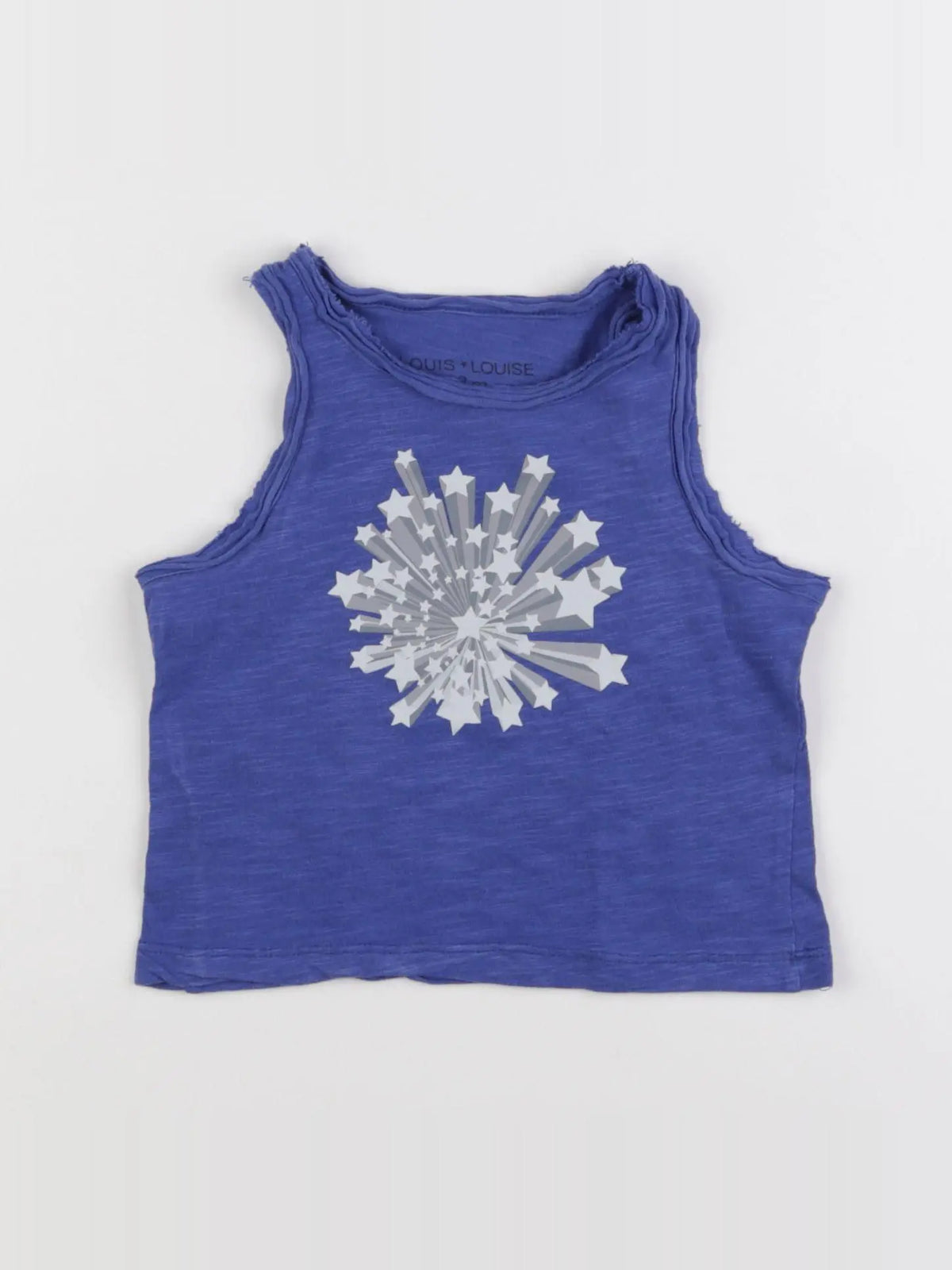 Louis Louise - débardeur bleu - 12 mois