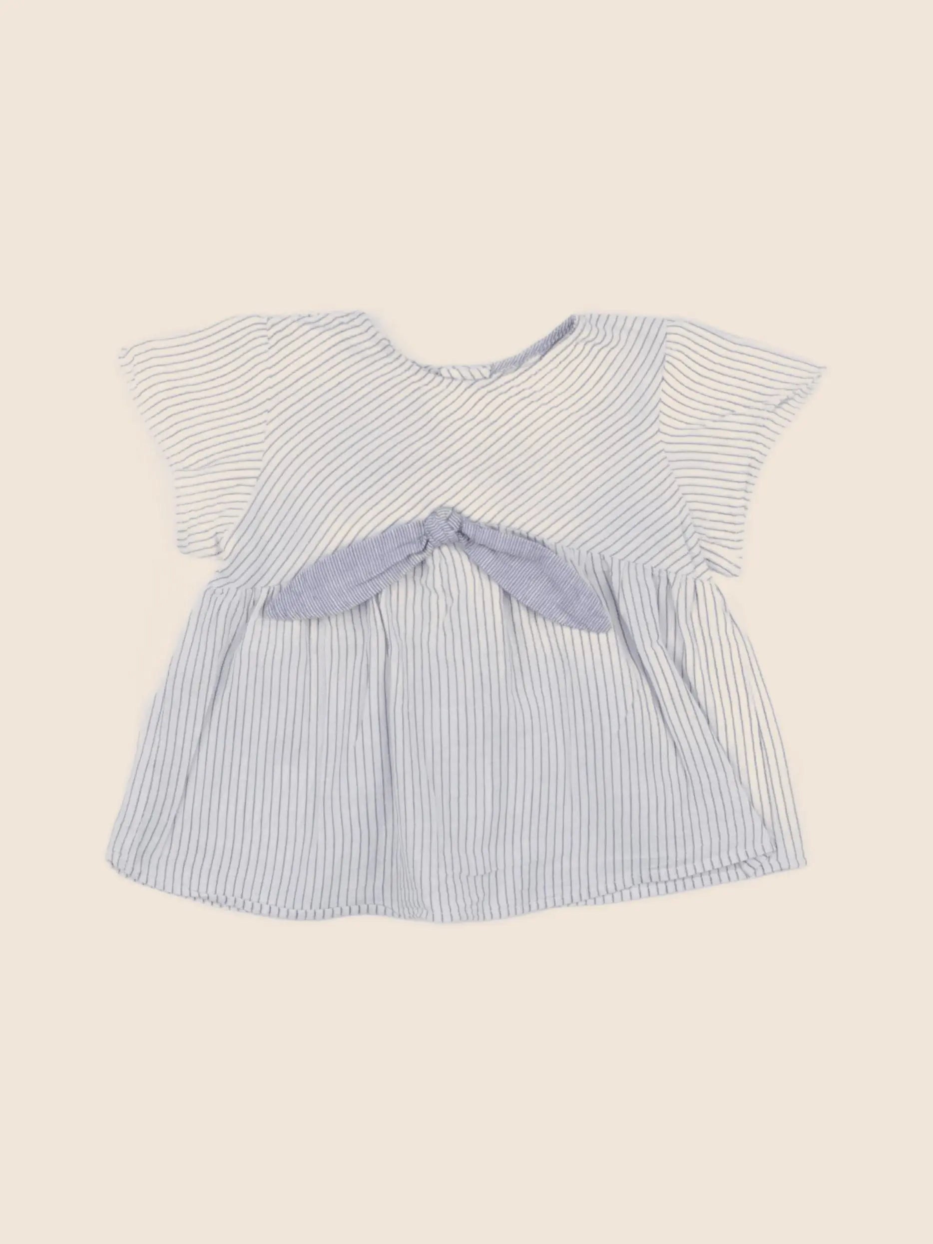 Zara - blouse bleu - 9/12 mois
