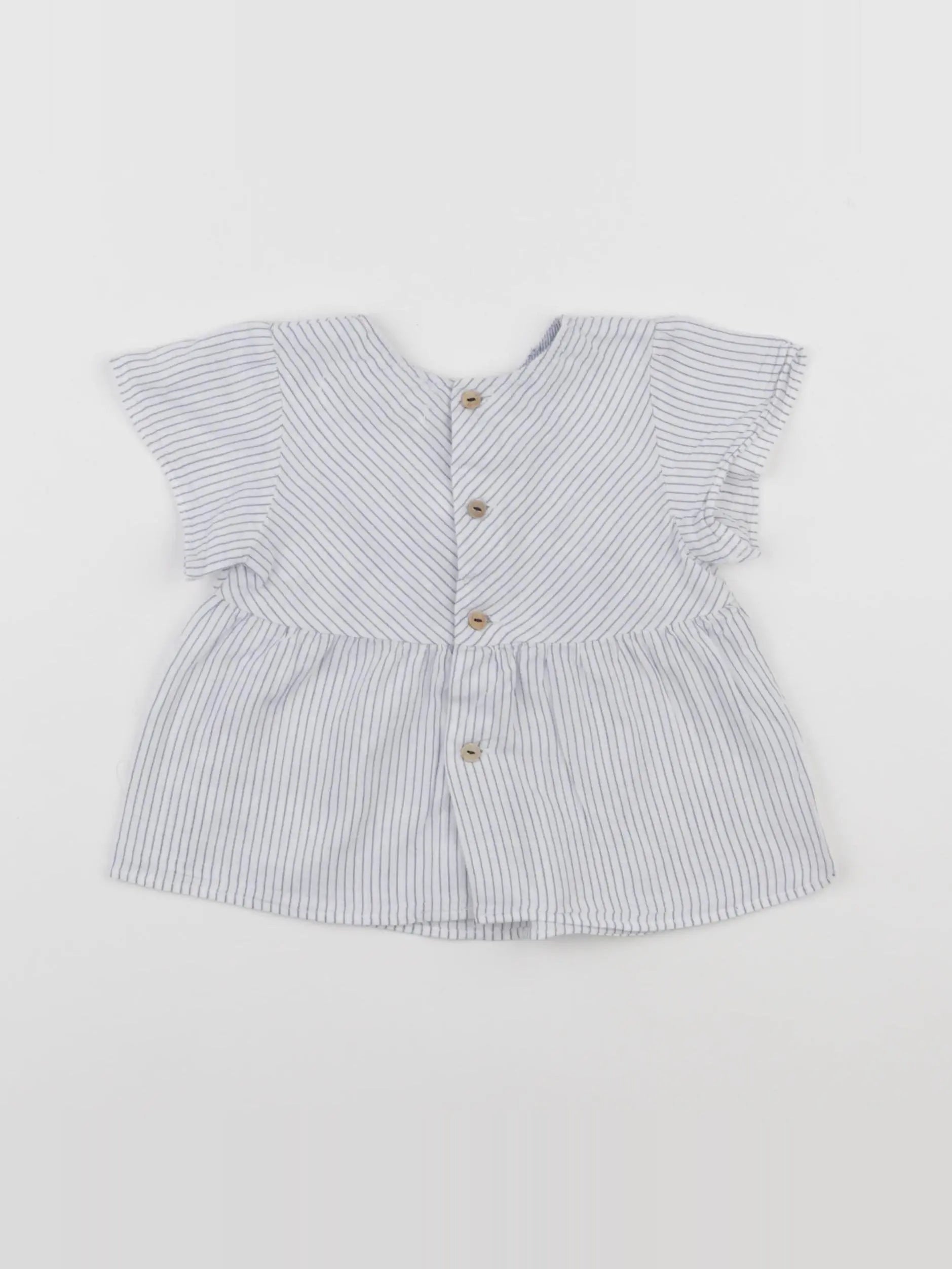 Zara - blouse bleu - 9/12 mois