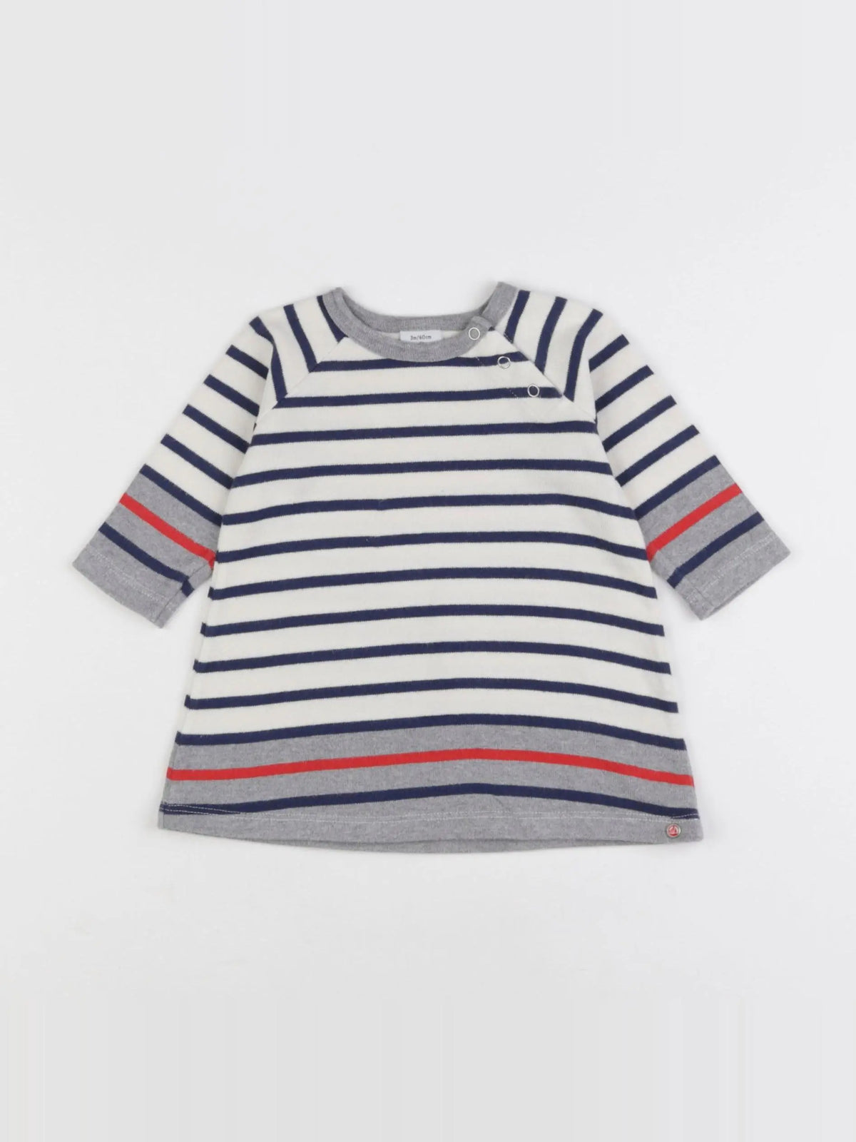 Petit Bateau - robe beige - 3 mois