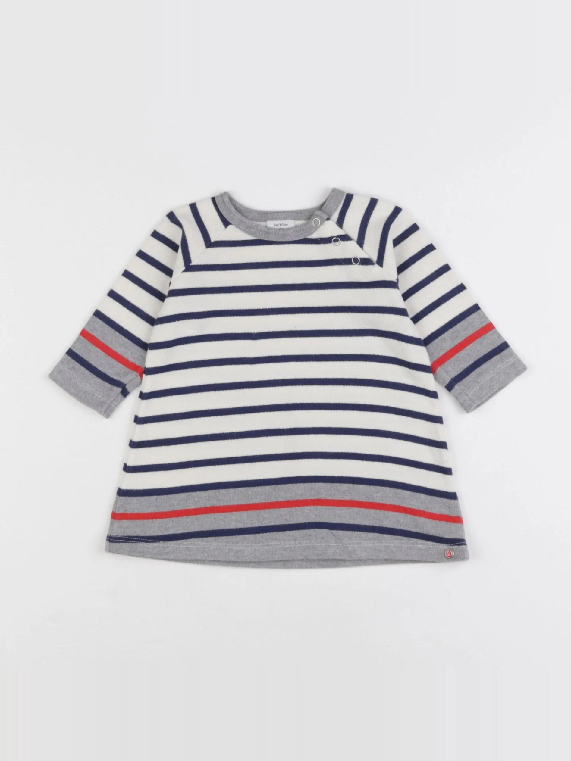 Petit Bateau - robe beige - 3 mois