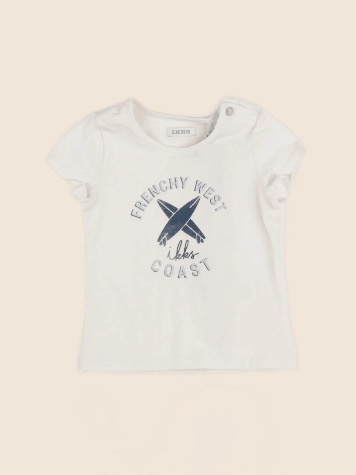 IKKS - tee-shirt beige - 12 mois