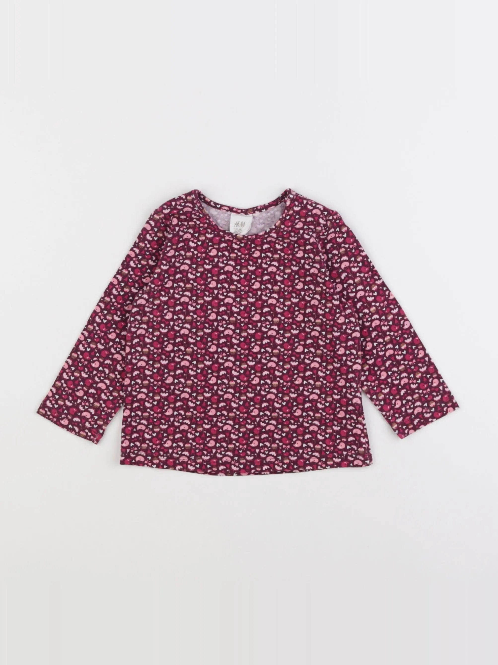 H&M - tee-shirt multicolore - 6/9 mois