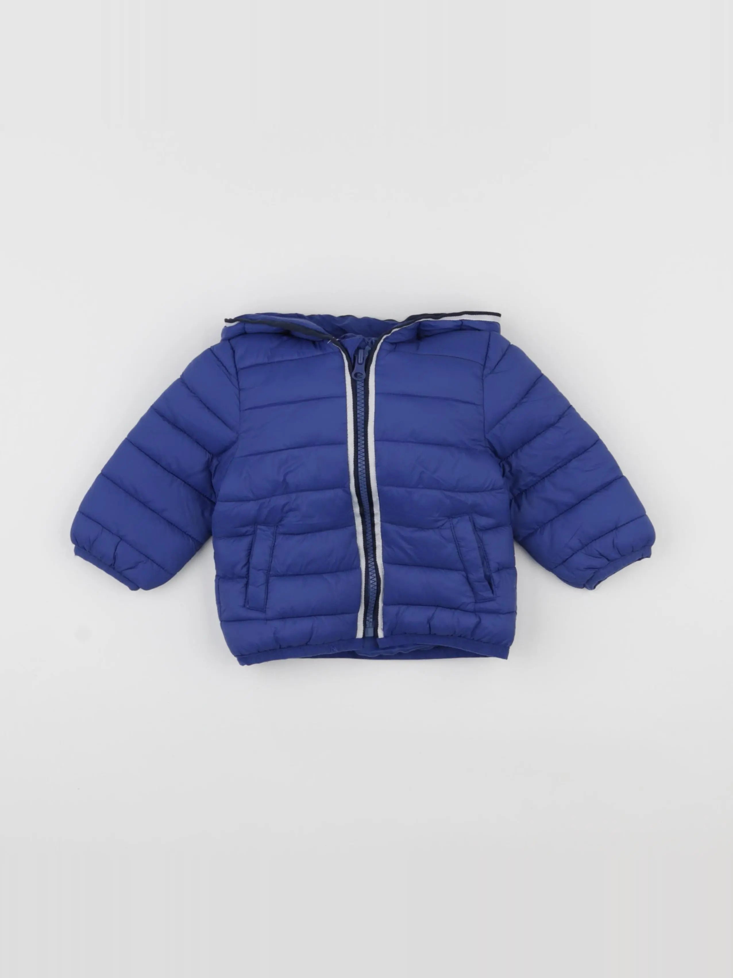 Vertbaudet - doudoune bleu - 9 mois