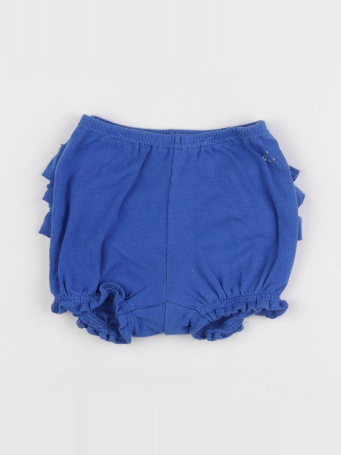Petit Bateau - bloomer volants au dos bleu - 3 mois