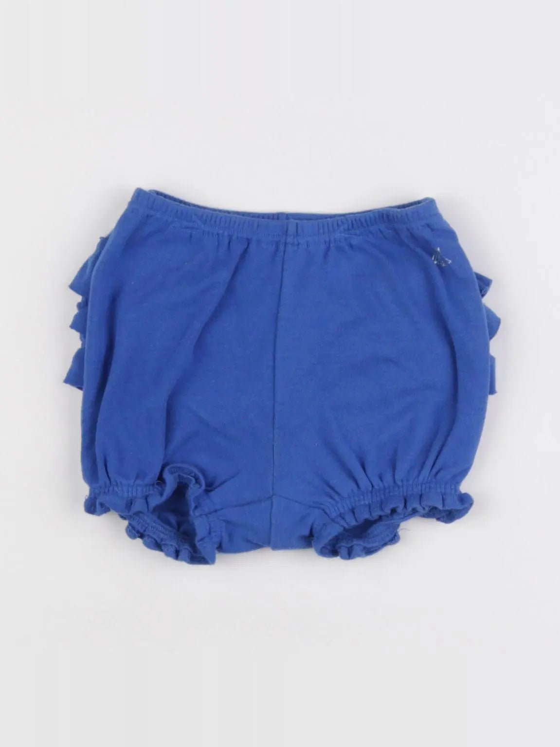 Petit Bateau - bloomer volants au dos bleu - 3 mois