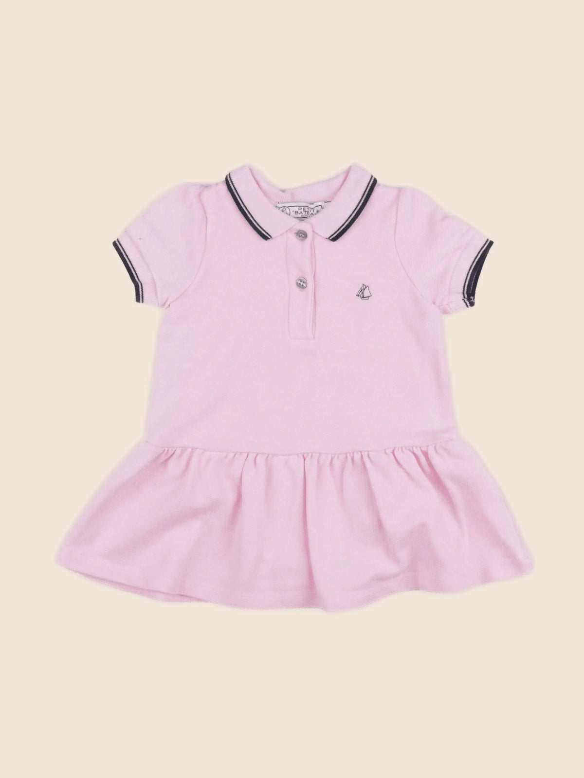 Petit Bateau - robe rose - 12 mois