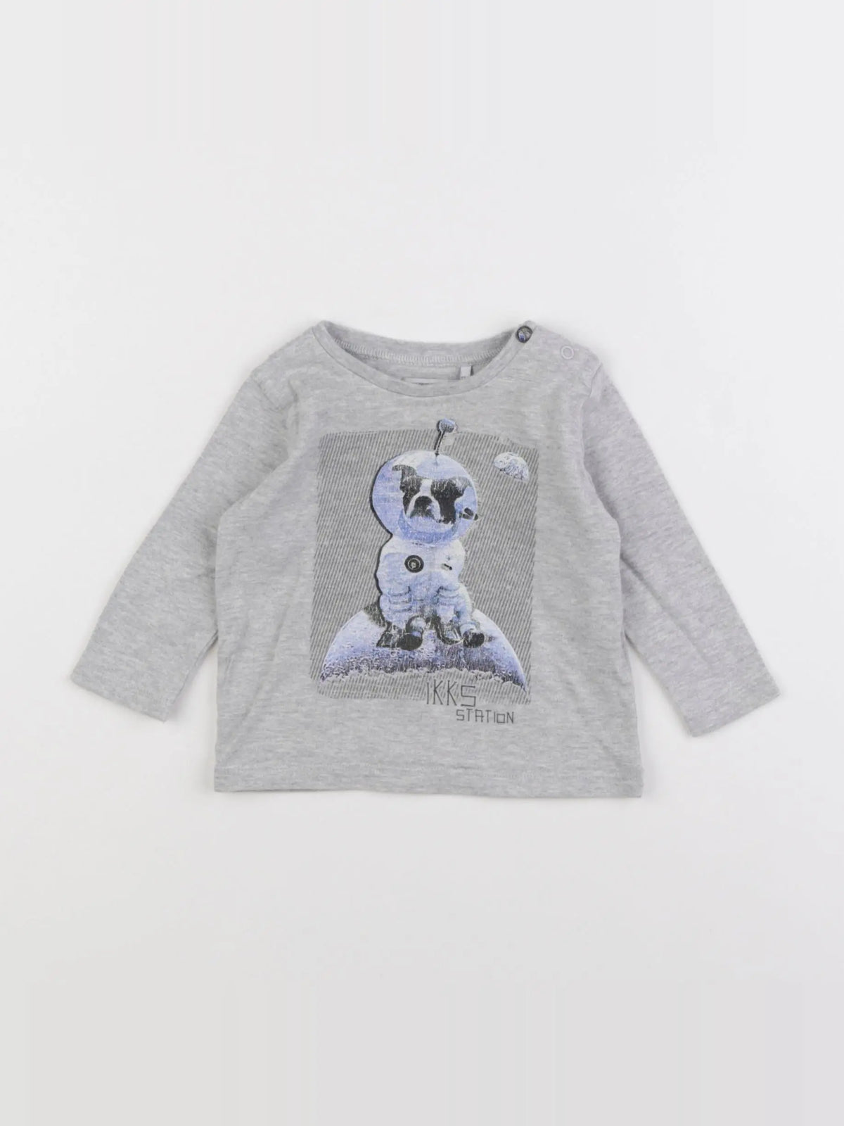 IKKS - tee-shirt gris - 6 mois