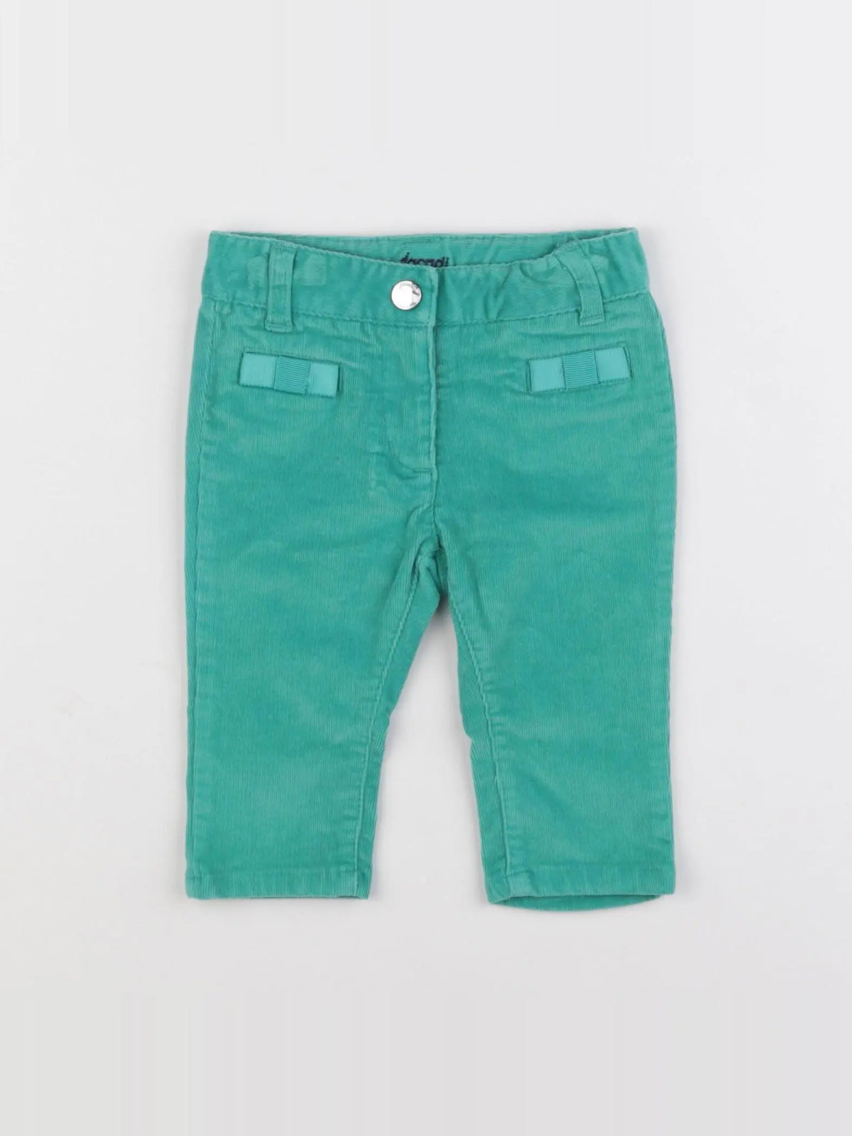 Jacadi - pantalon vert - 6 mois