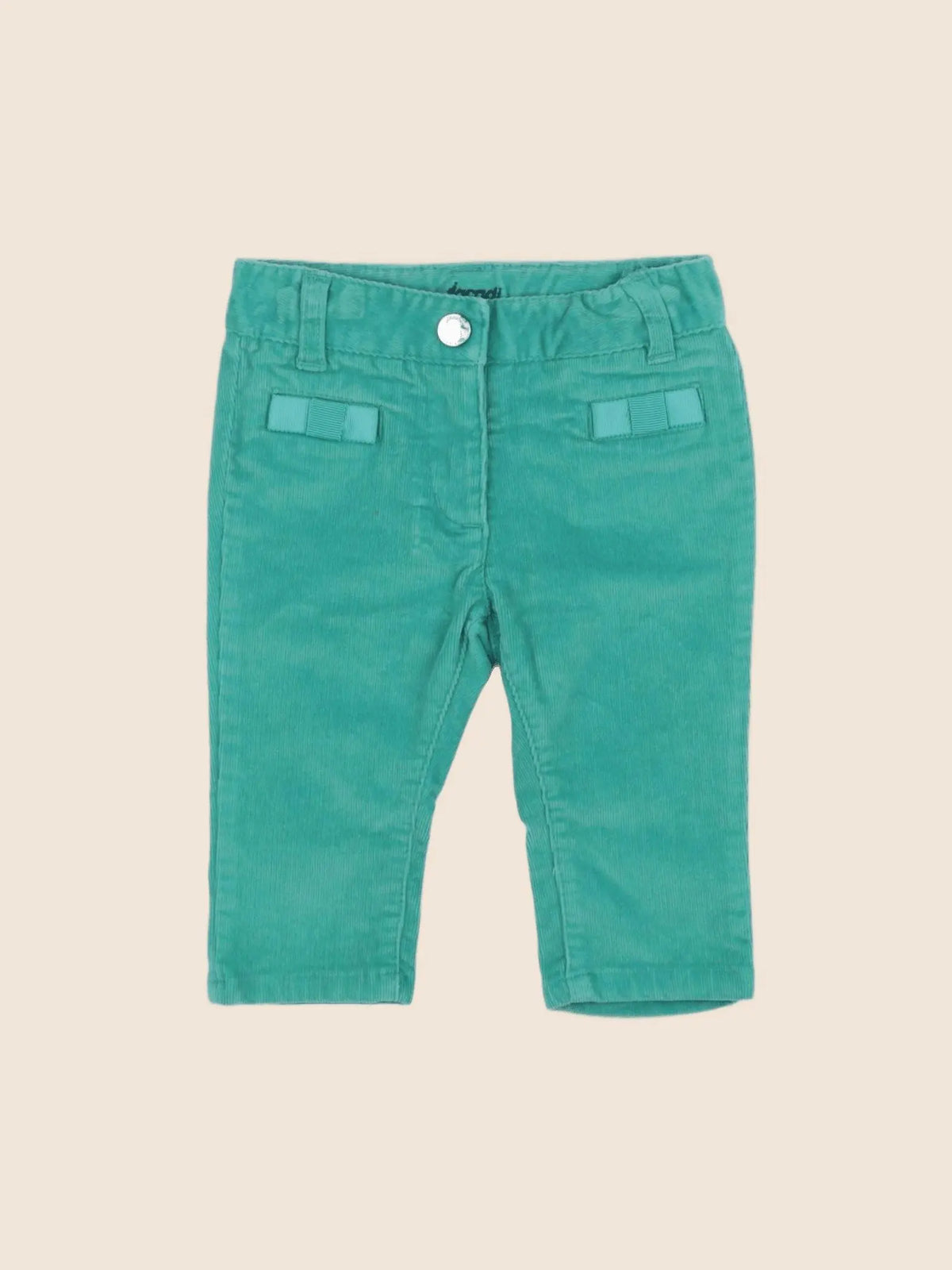 Jacadi - pantalon vert - 6 mois