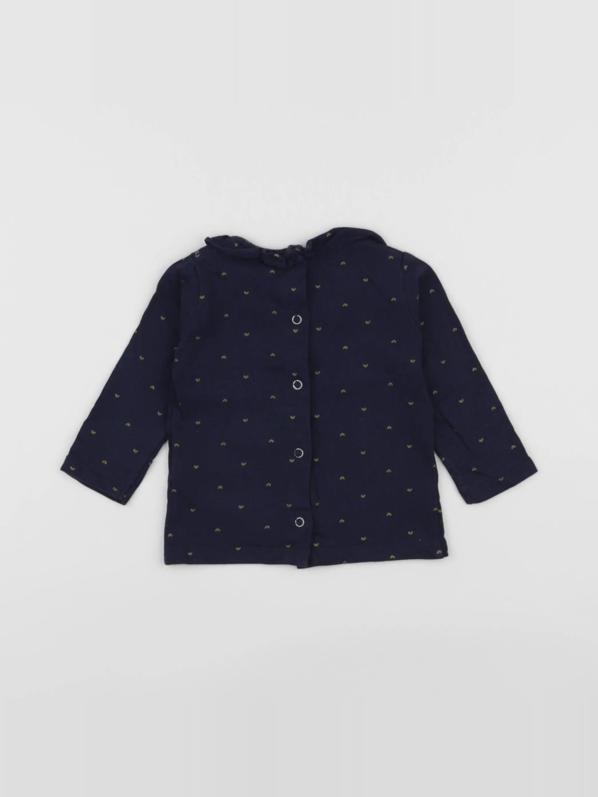 Vertbaudet - tee-shirt bleu - 9 mois
