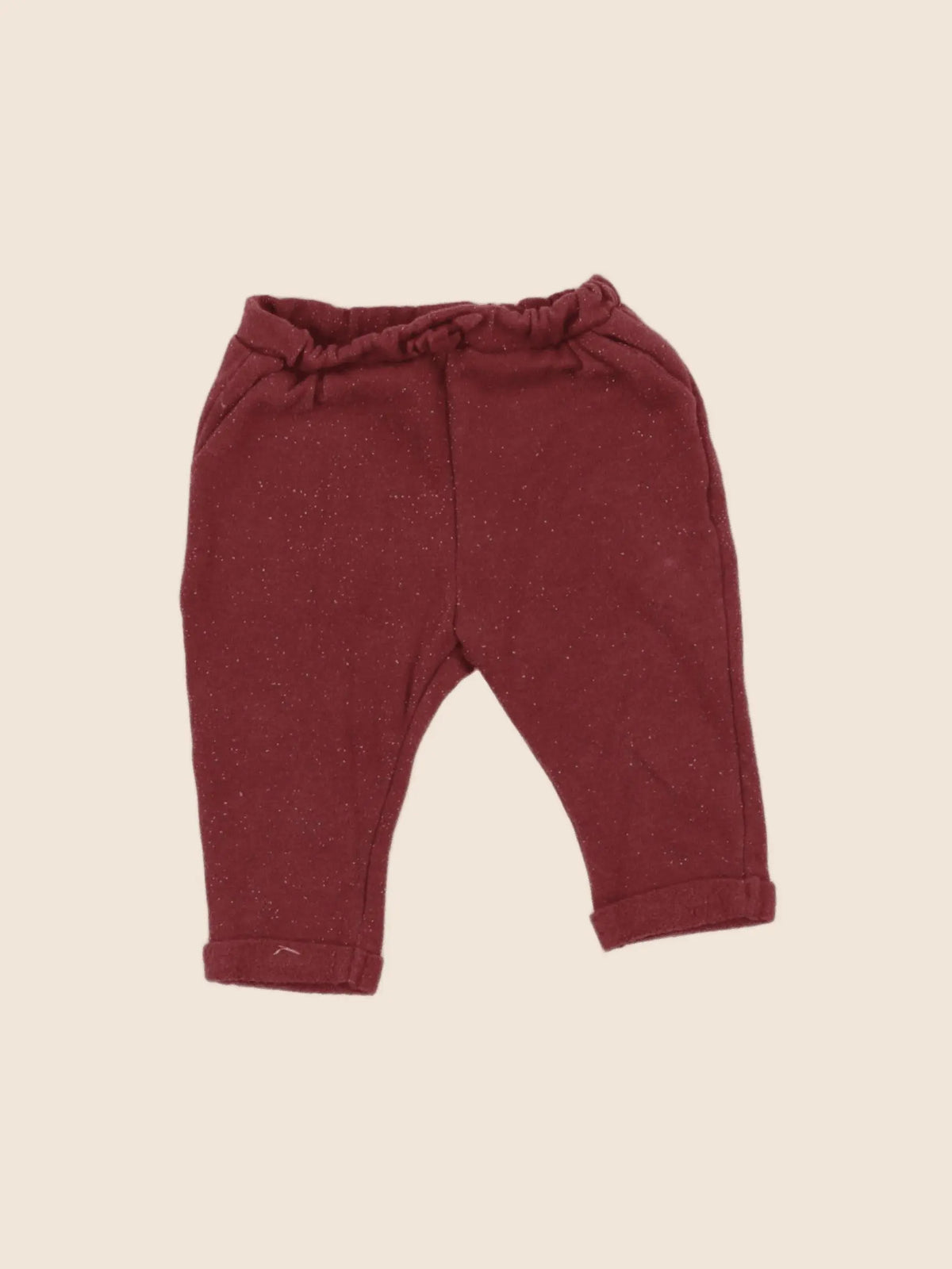 Vertbaudet - jogging rouge - 6 mois