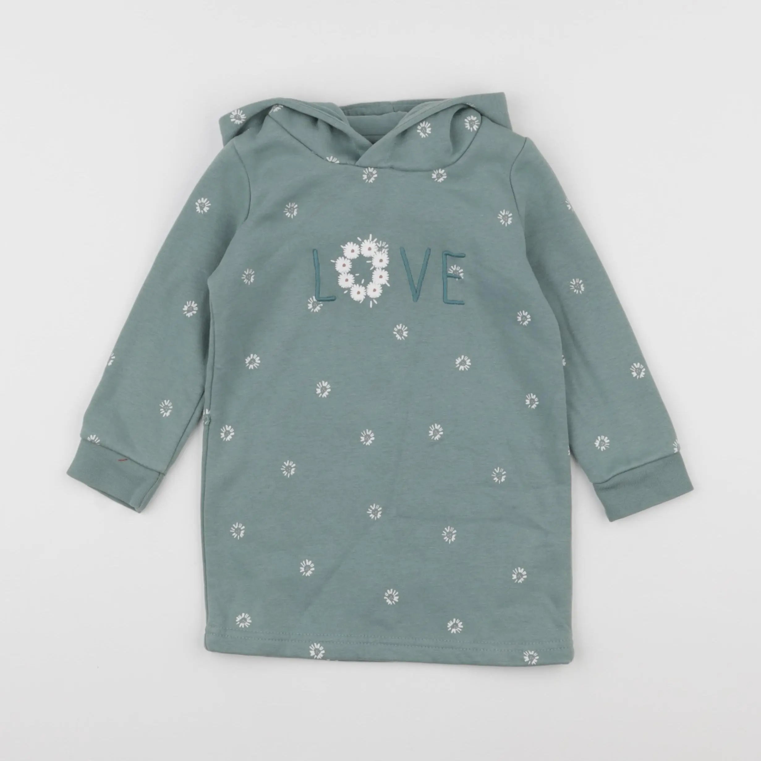 Vertbaudet - robe vert - 2 ans