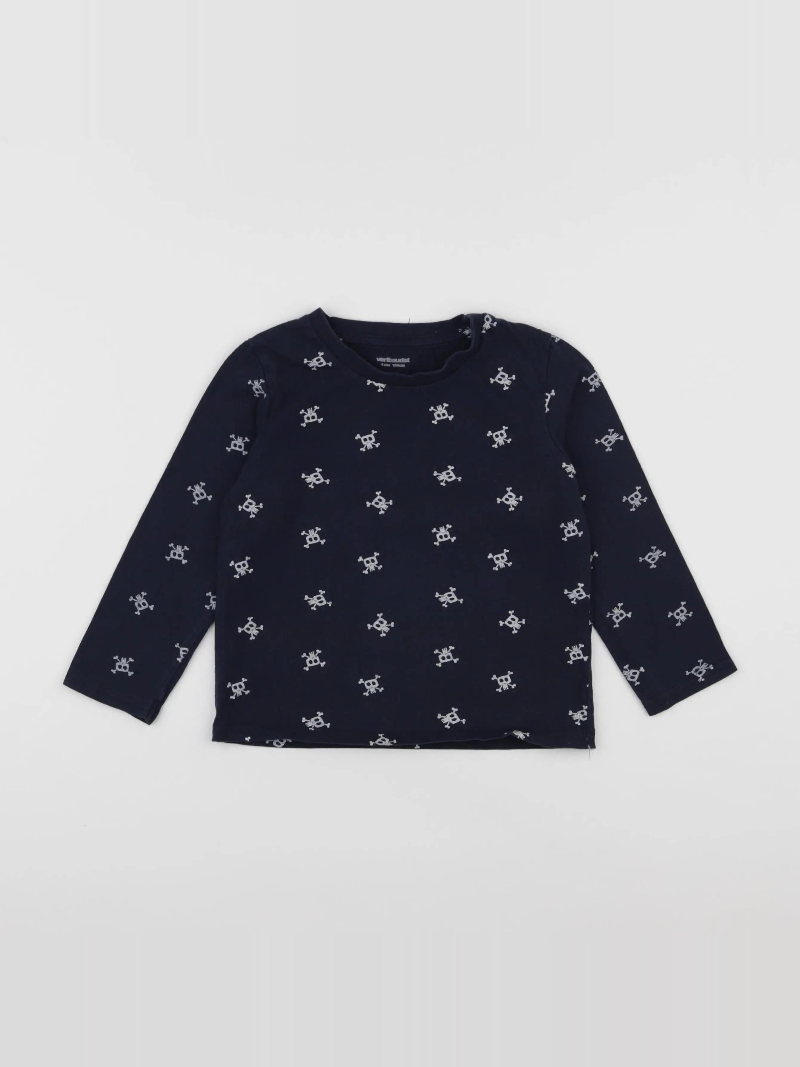 Vertbaudet - tee-shirt bleu - 4 ans