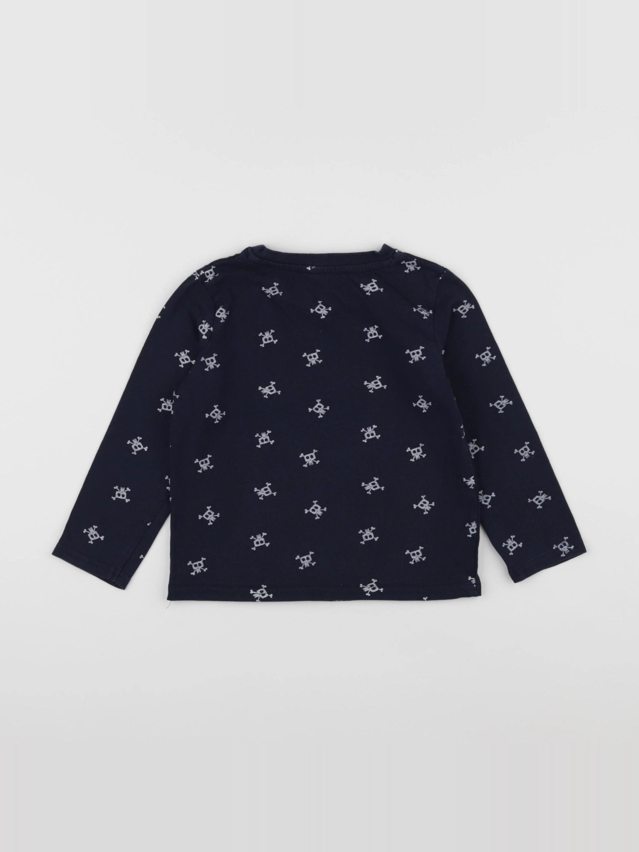 Vertbaudet - tee-shirt bleu - 4 ans