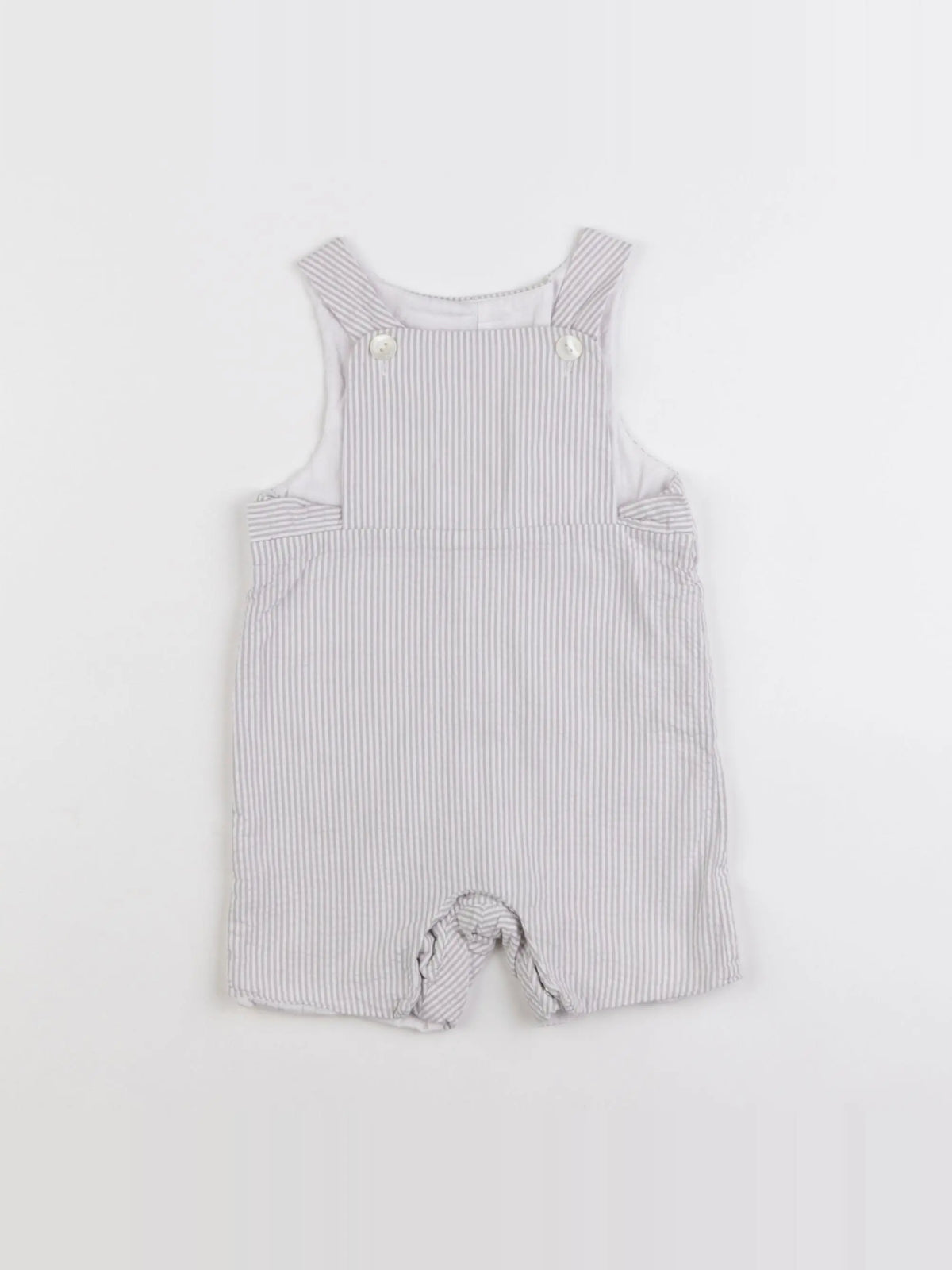 Jacadi - salopette gris - 6 mois