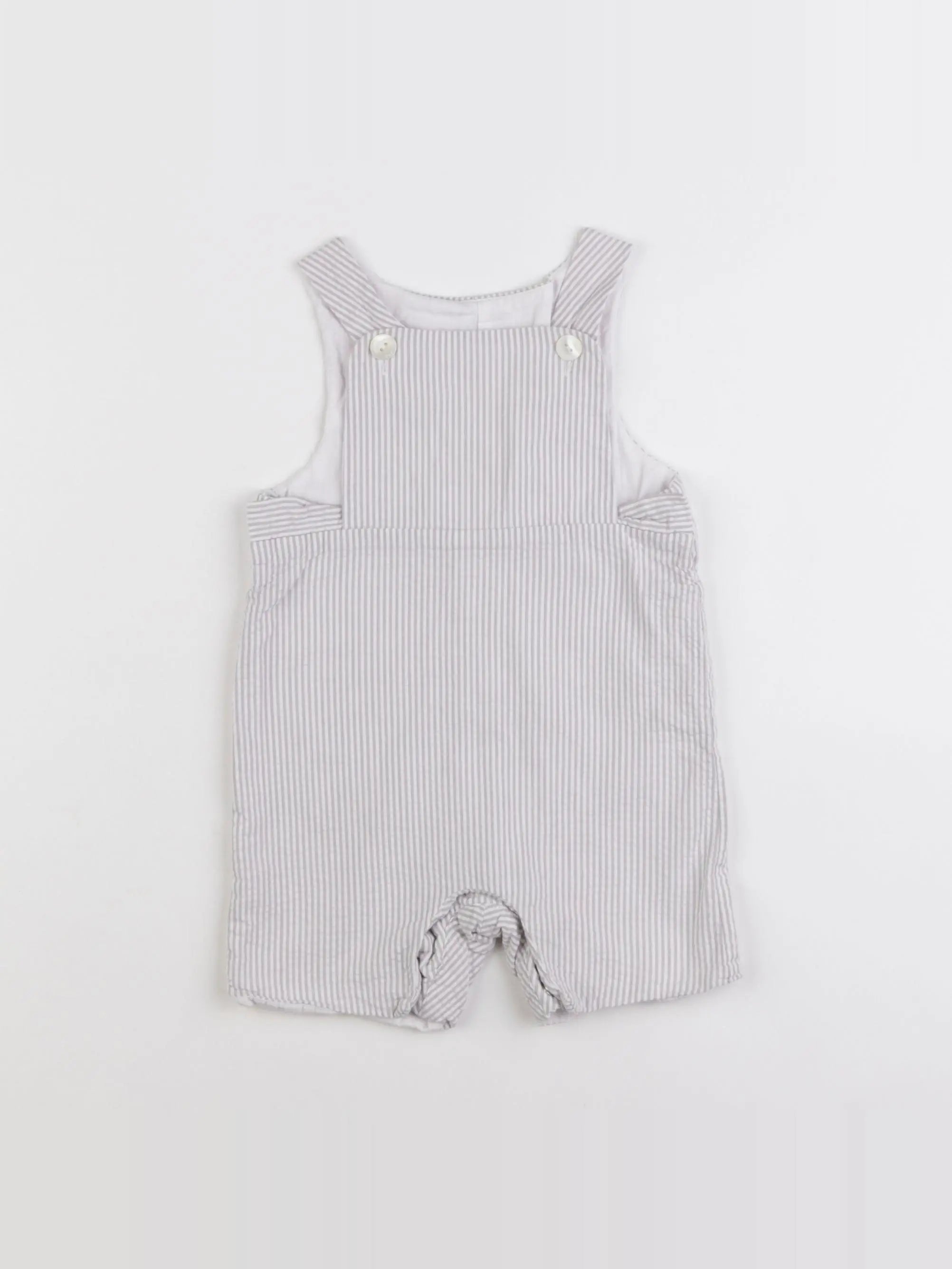 Jacadi - salopette gris - 6 mois